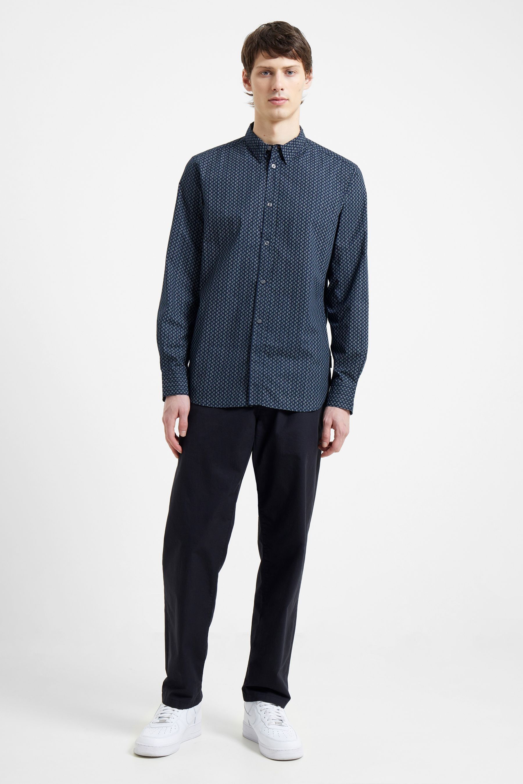 Buy French Connection Blue floral Long Sleeve Shirt from the Next UK