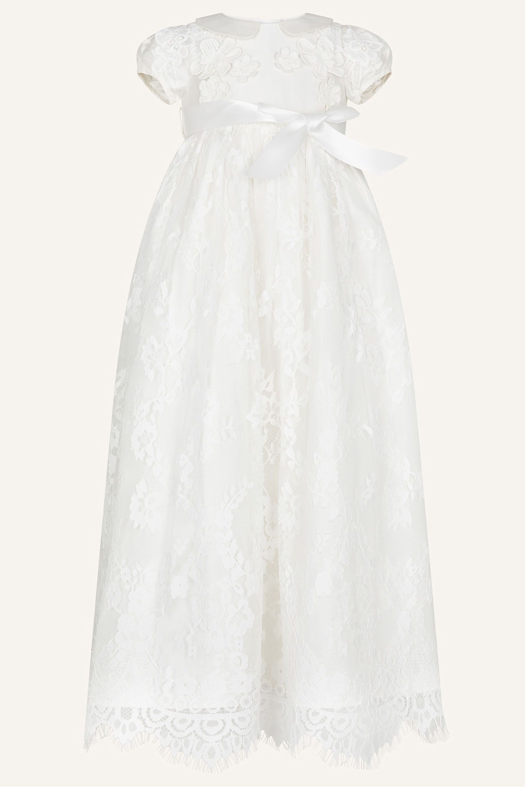 Buy Monsoon Natural Baby Provenza Silk Christening Gown from the Next