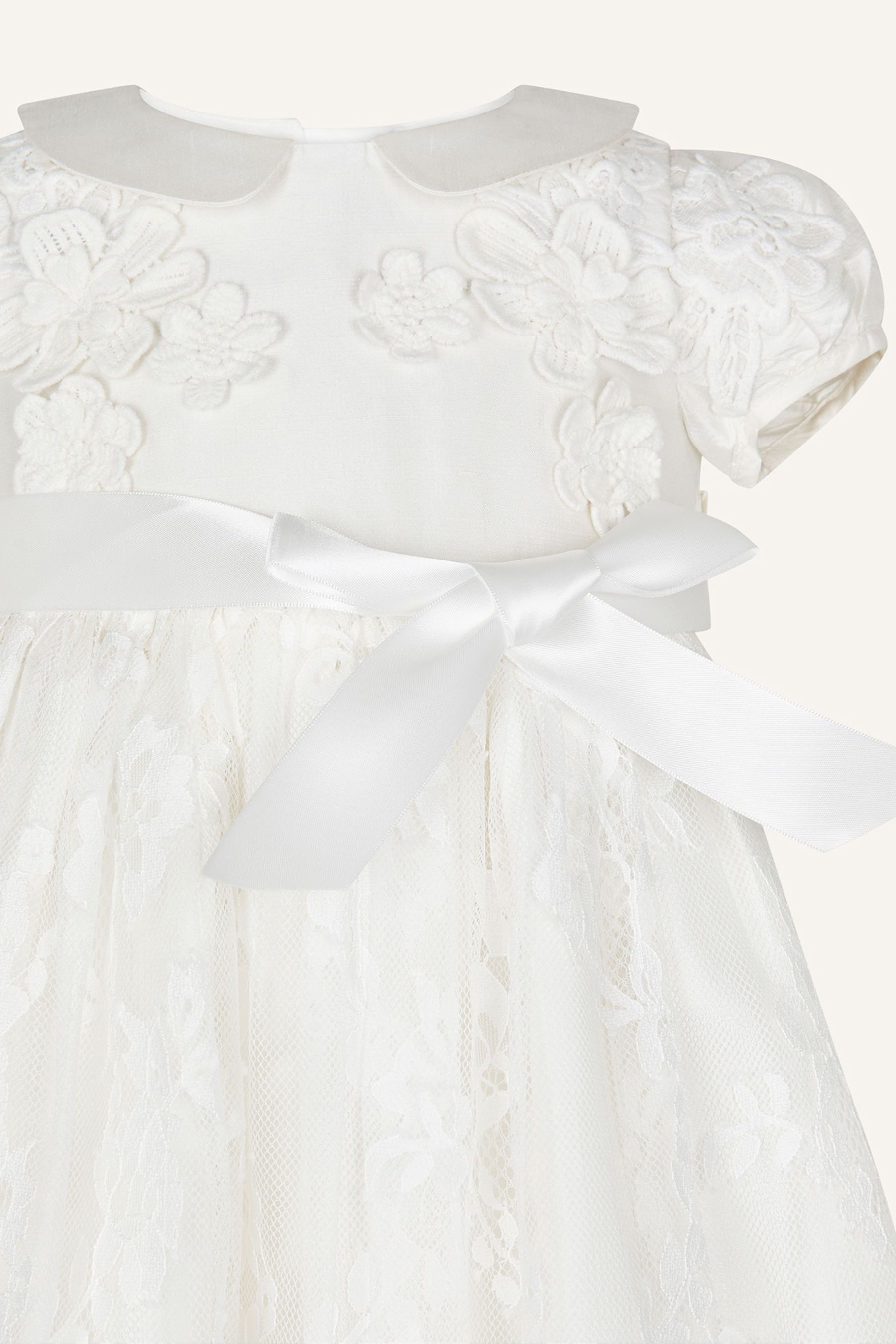 Buy Monsoon Natural Baby Provenza Silk Christening Gown from the Next