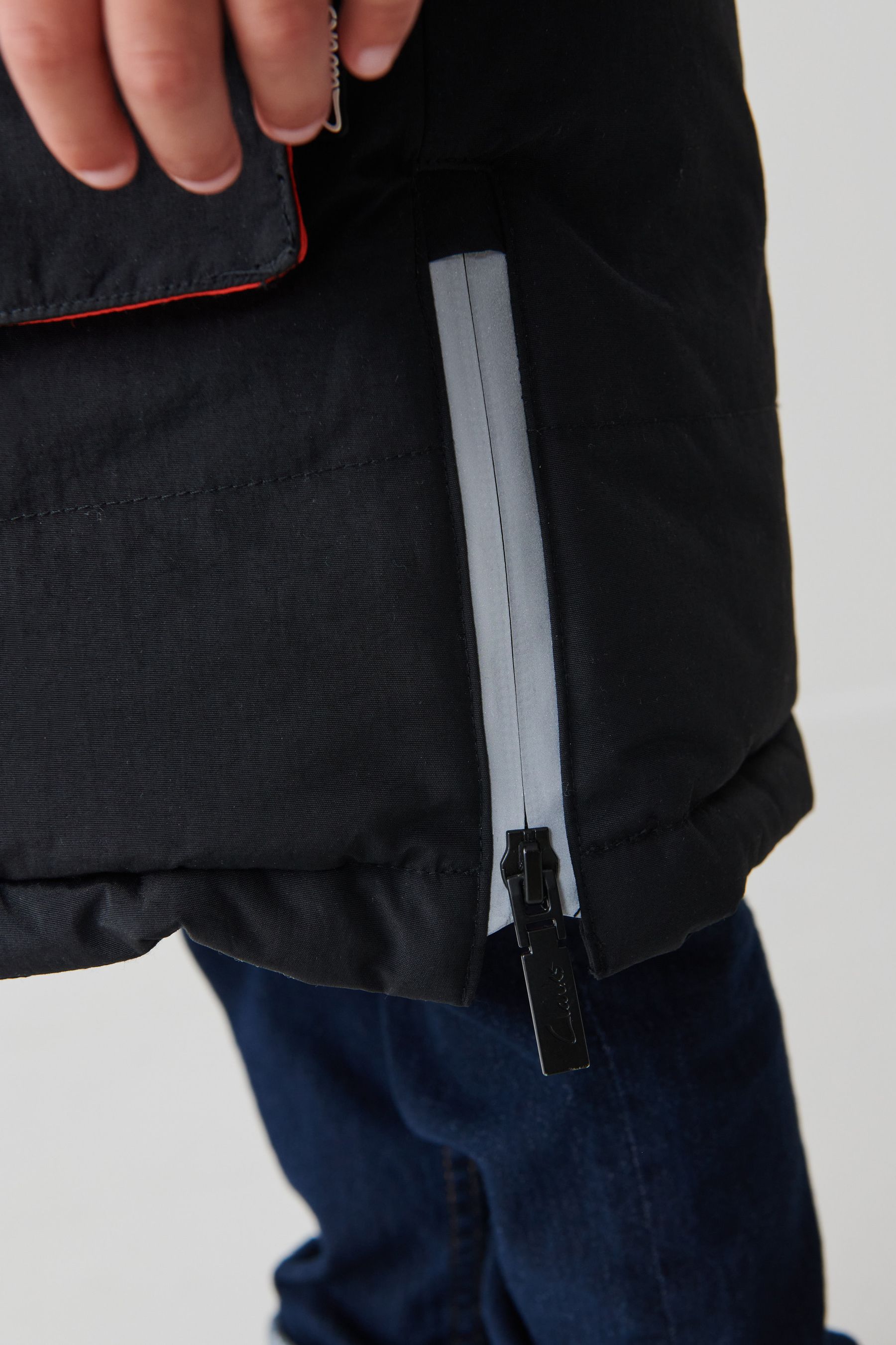 Buy Clarks Boys Black Waterproof Parka Coat from Next USA