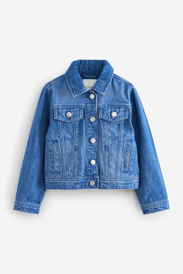 Denim živo modre - Western 100% bombažna jakna; suknjič (3-16let) - Slika 1 iz 1