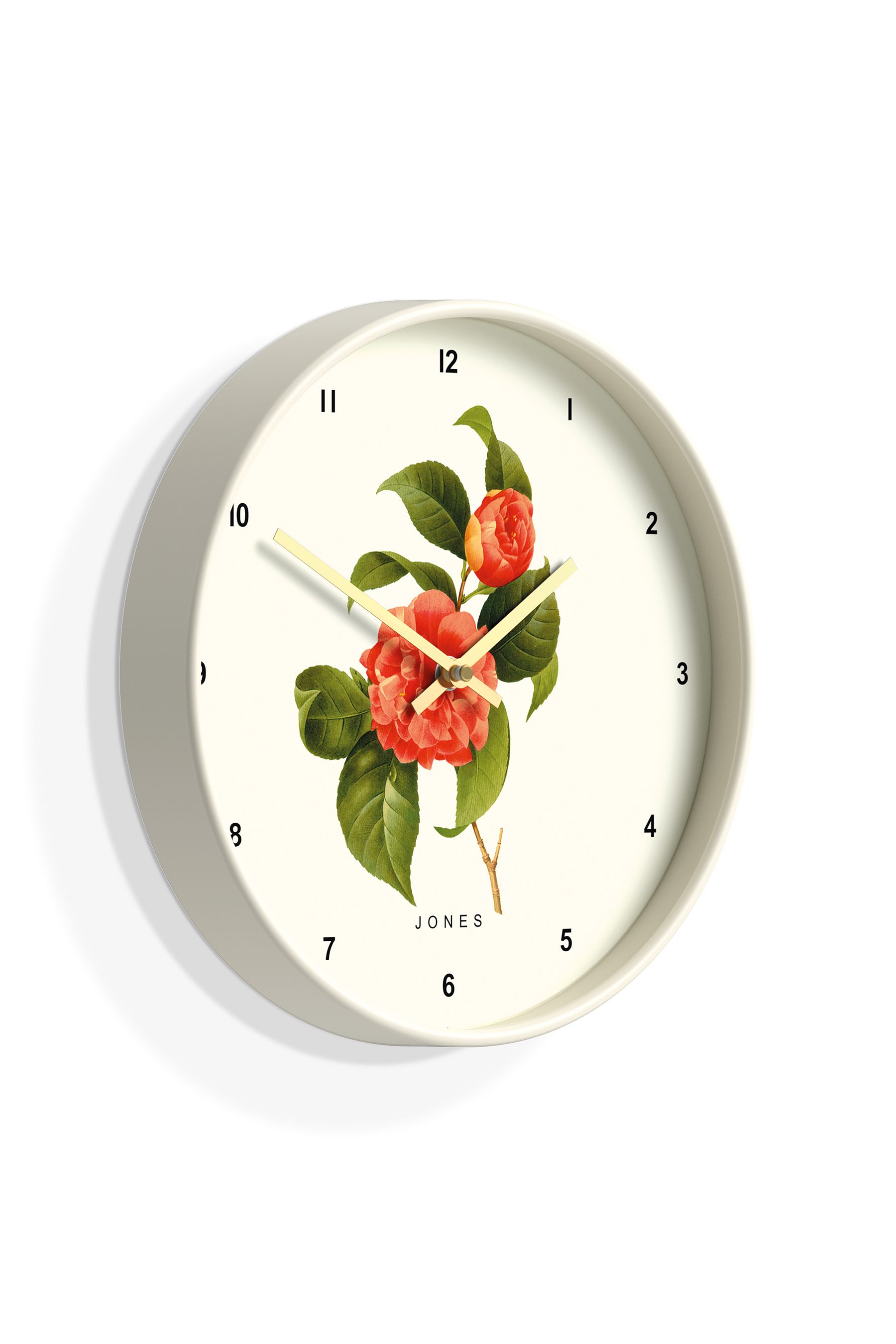 Buy Jones Clocks White White Botanical Design Wall Clock from the Next