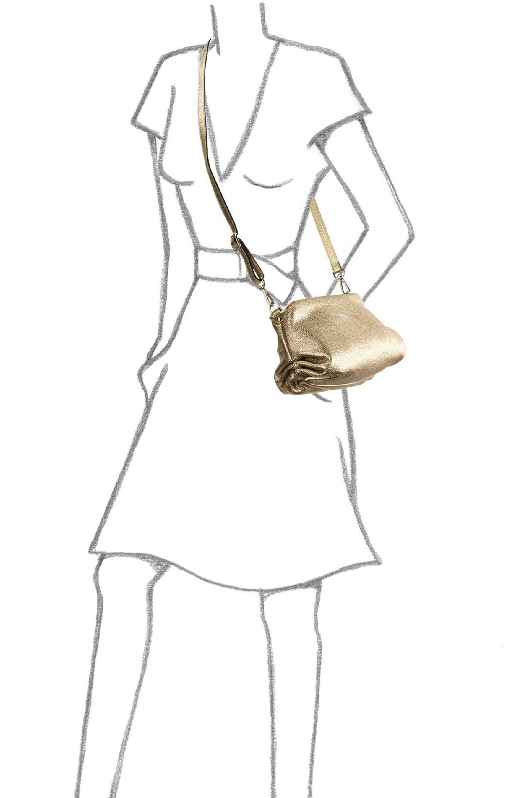 Buy OSPREY LONDON The Carina Shrug Italian Leather Midnight Pearl