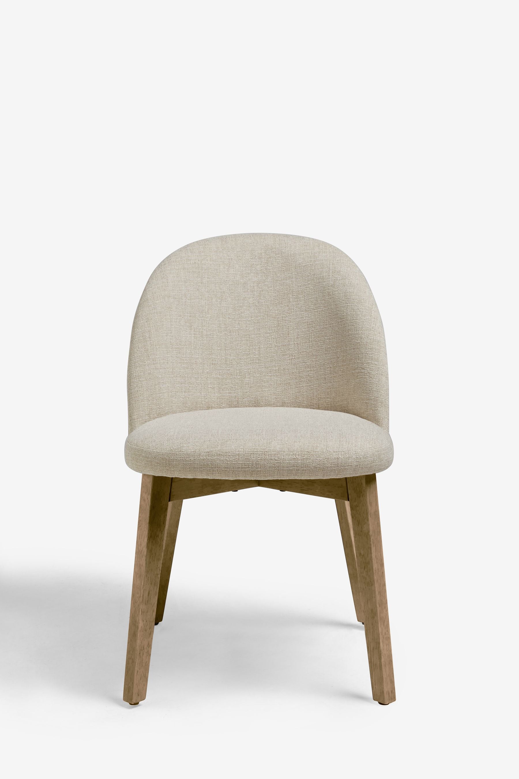 Buy Tweedy Plain Light Natural Preston Dark Leg Dining Chairs Set of 2 from the Next UK online shop