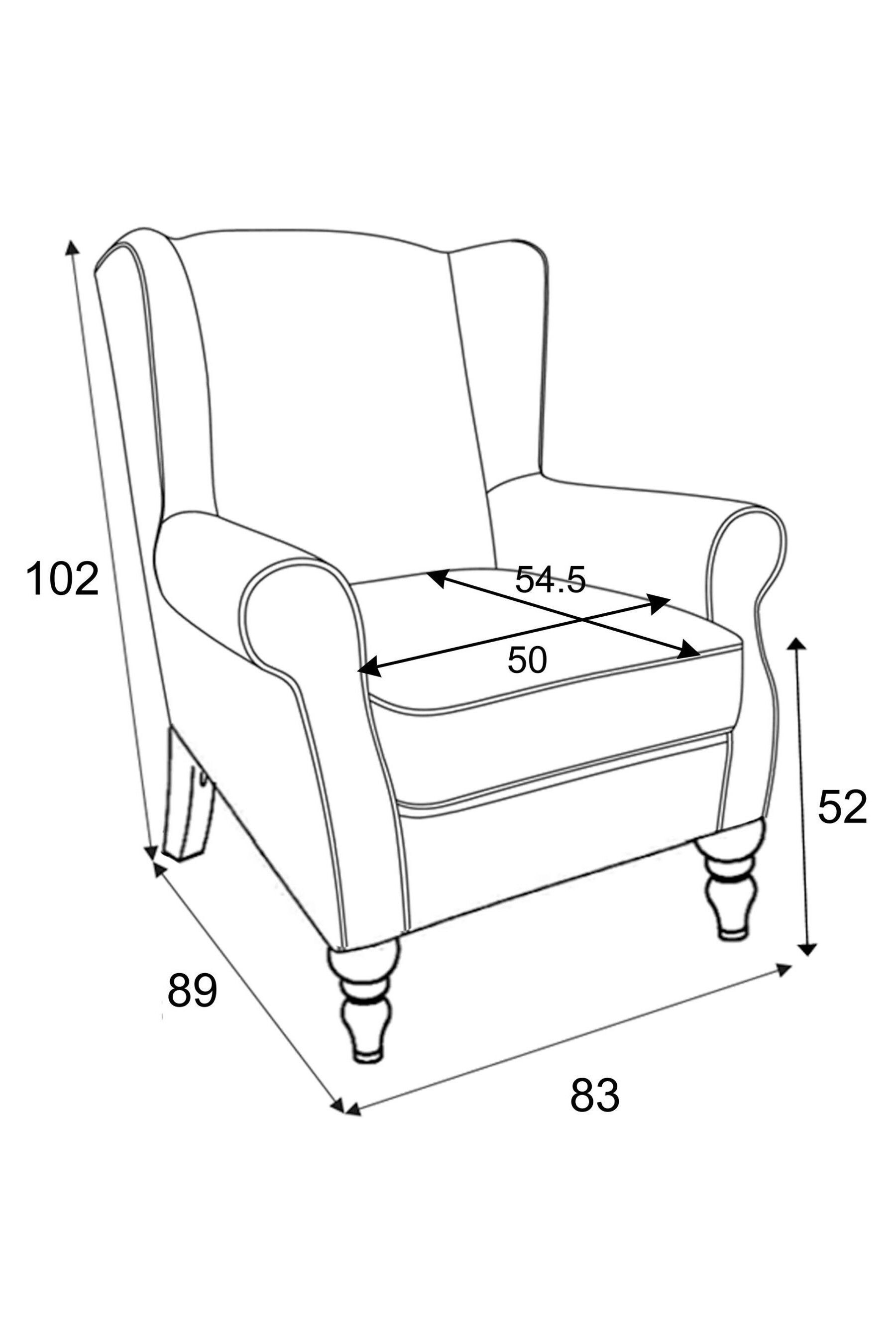 Buy Chunky Weave Dove Grey Sherlock Highback Armchair from Next Ireland