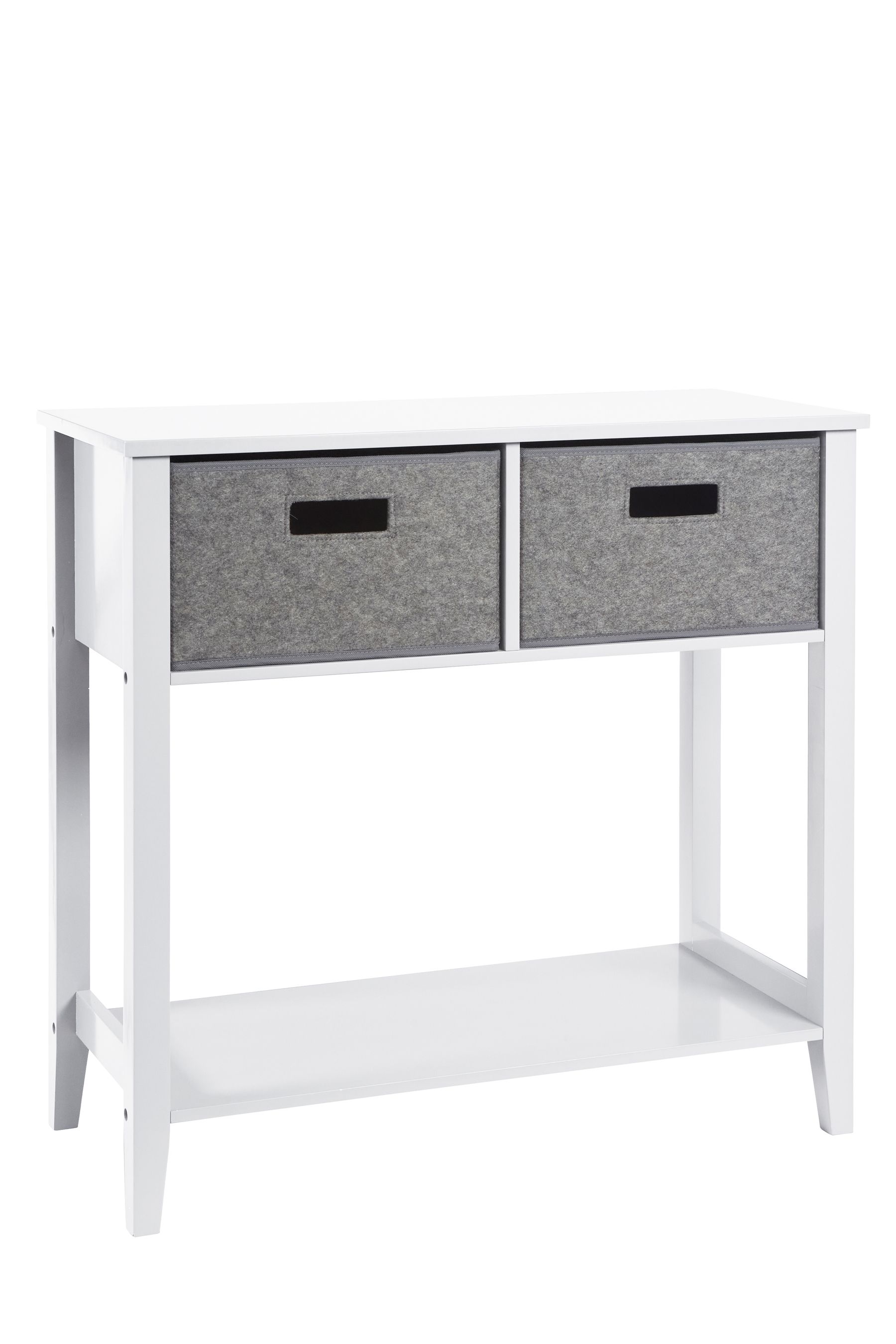 Buy Lloyd Pascal White Glade Console Table With 2 Drawers And Shelf