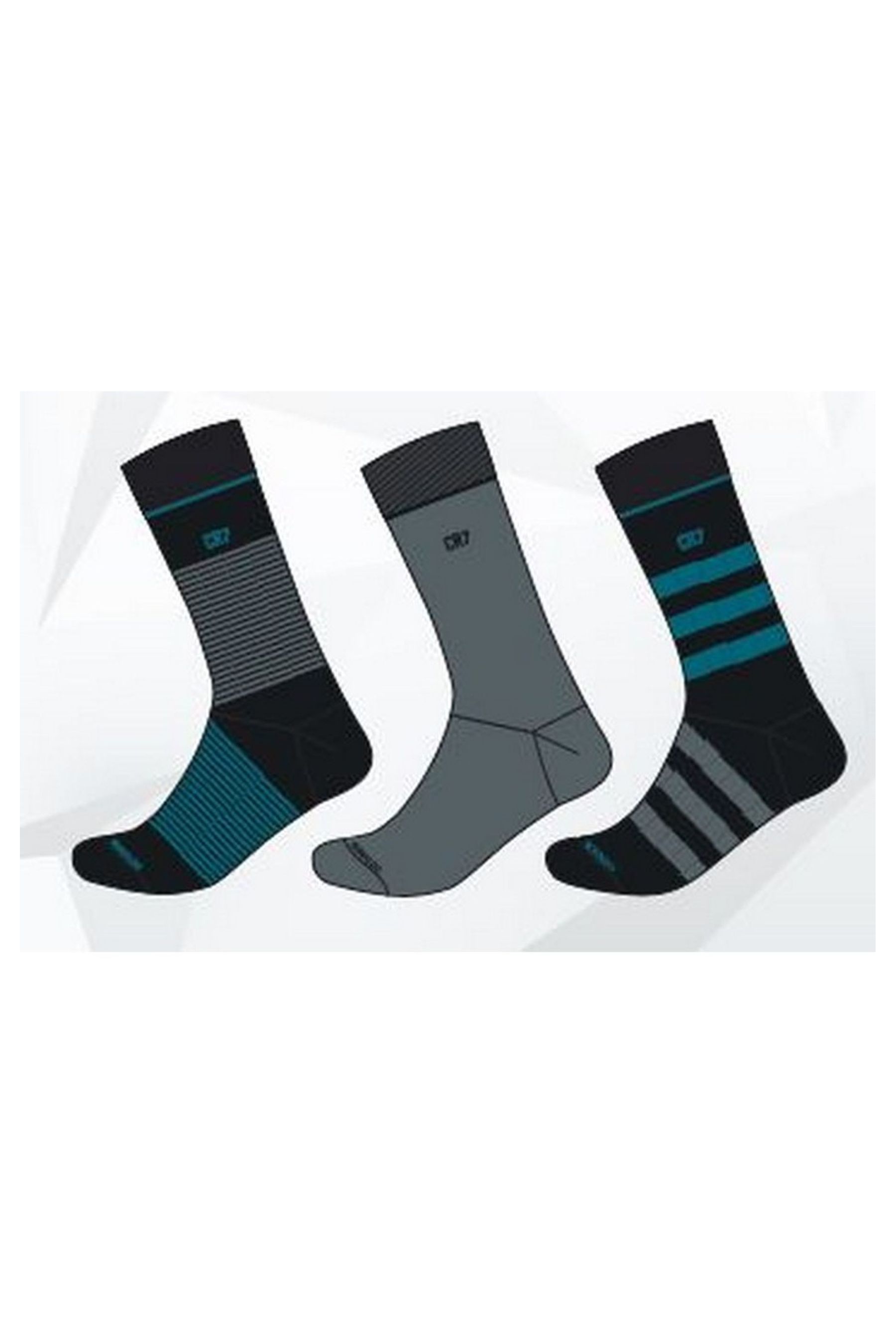 Buy CR7 Mens White Socks Three Pack from the Next UK online shop