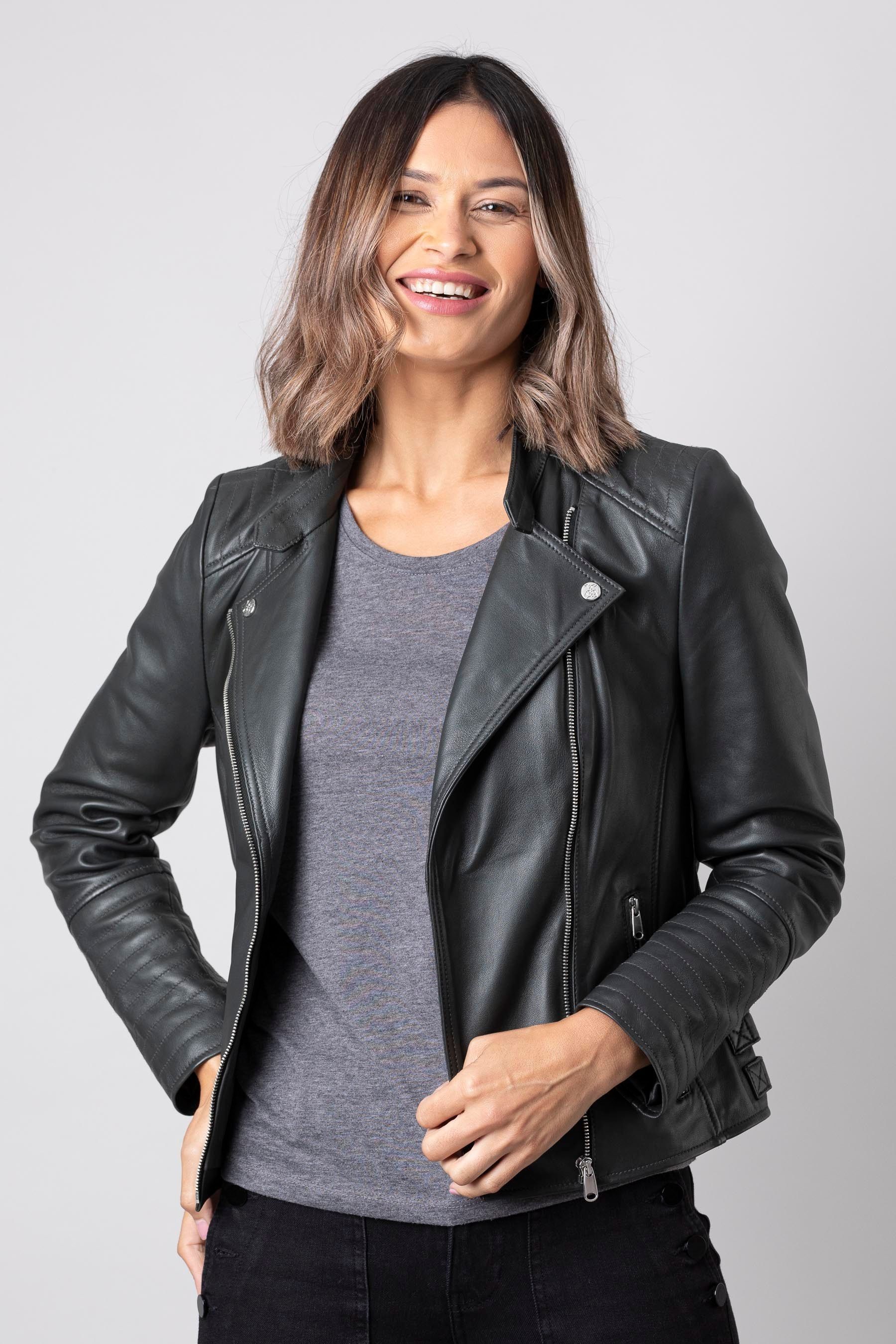 Buy Lakeland Leather Toni Leather Biker Jacket from the Next UK online shop