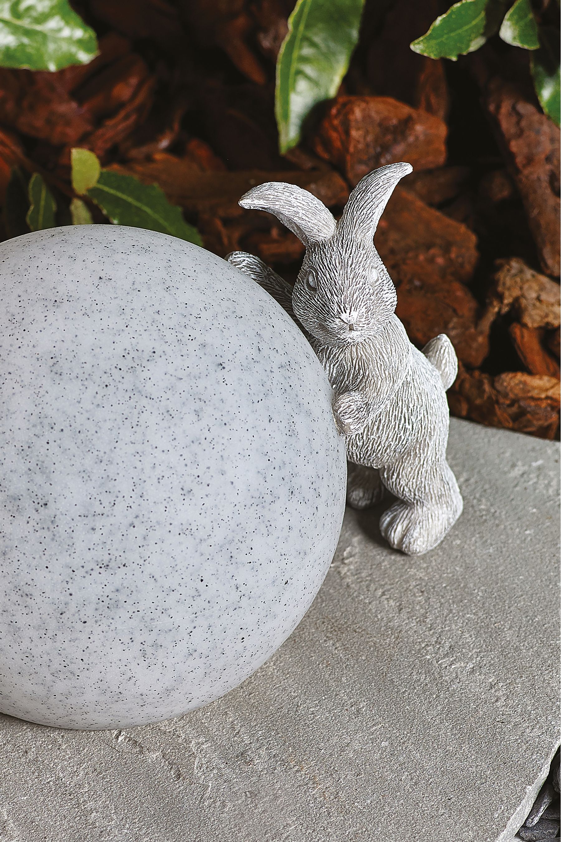 Buy Grey Playful Rabbits Solar Ball Outdoor Light from the Next UK ...
