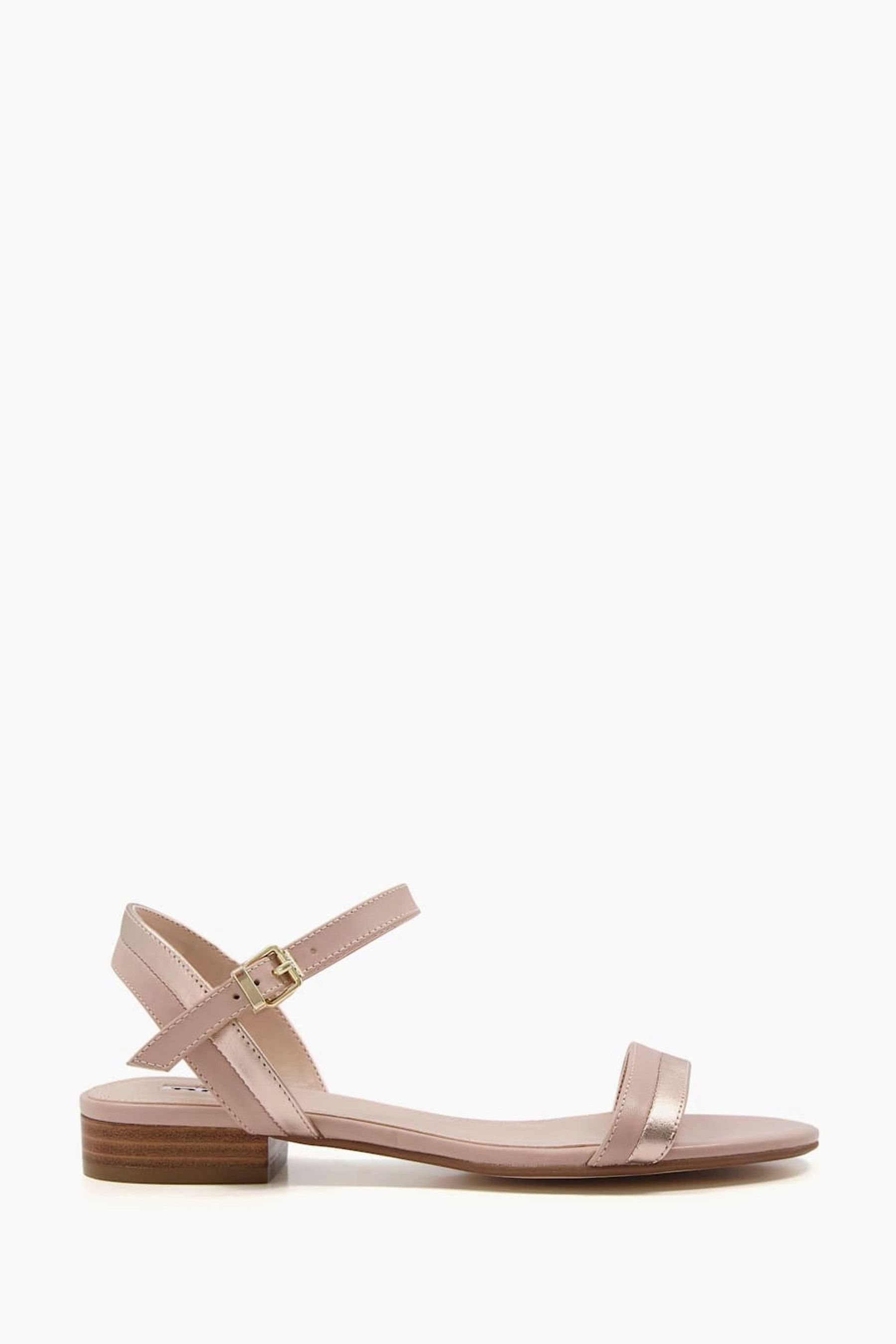 Buy Dune London Pink Loyalty Stacked Low Block Sandals from the Next UK ...