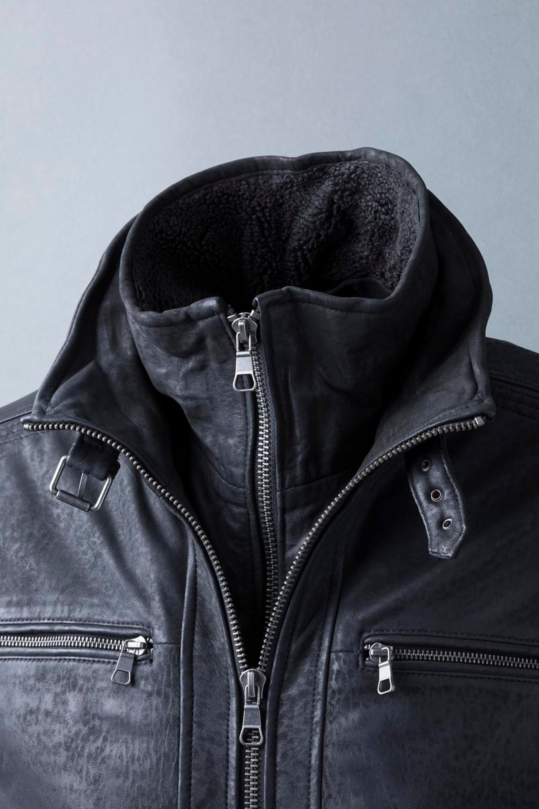 Buy Lakeland Leather Black Derwent Leather Coat from the Next UK online