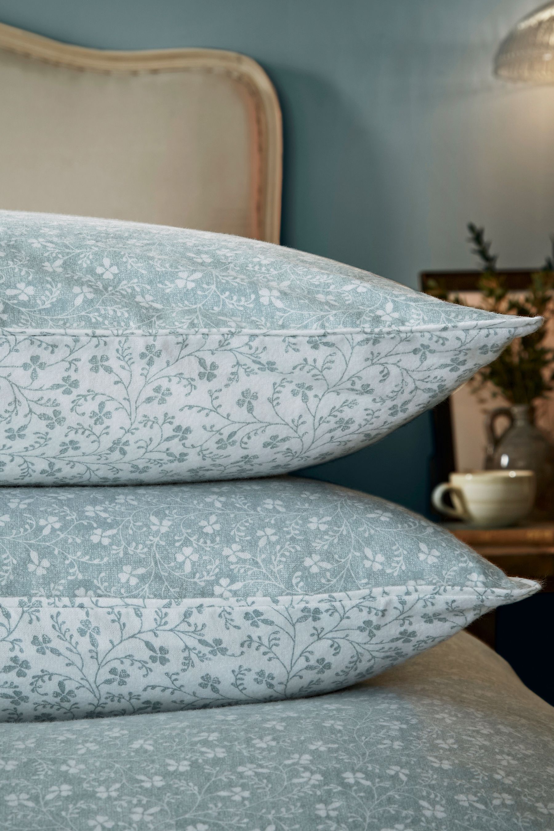 Buy Laura Ashley Pale Seaspray Brushed Cotton Campion Duvet Cover and