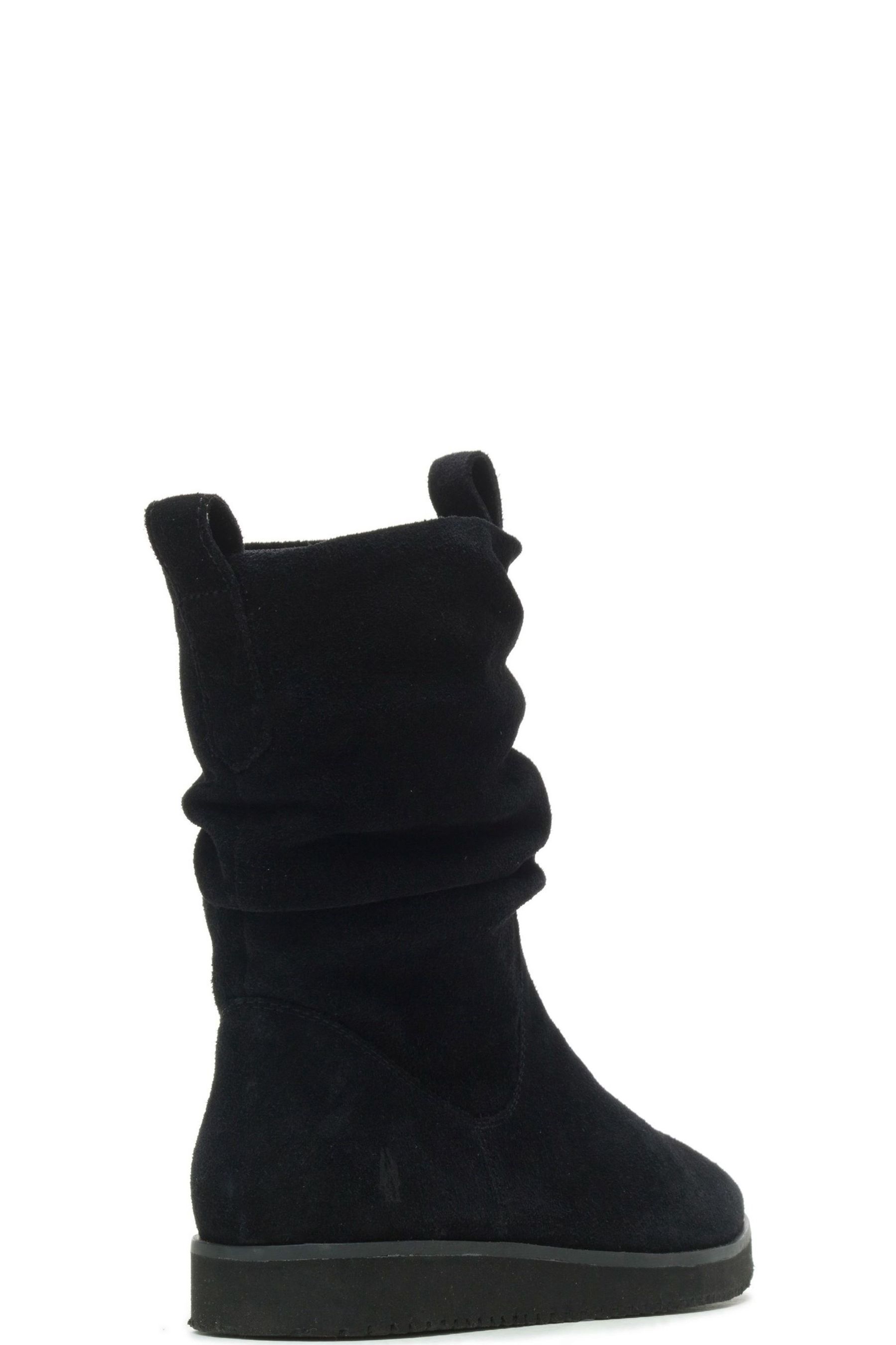 Buy Hush Puppies Chow Chow Ruched Black Boots from the Next UK online shop