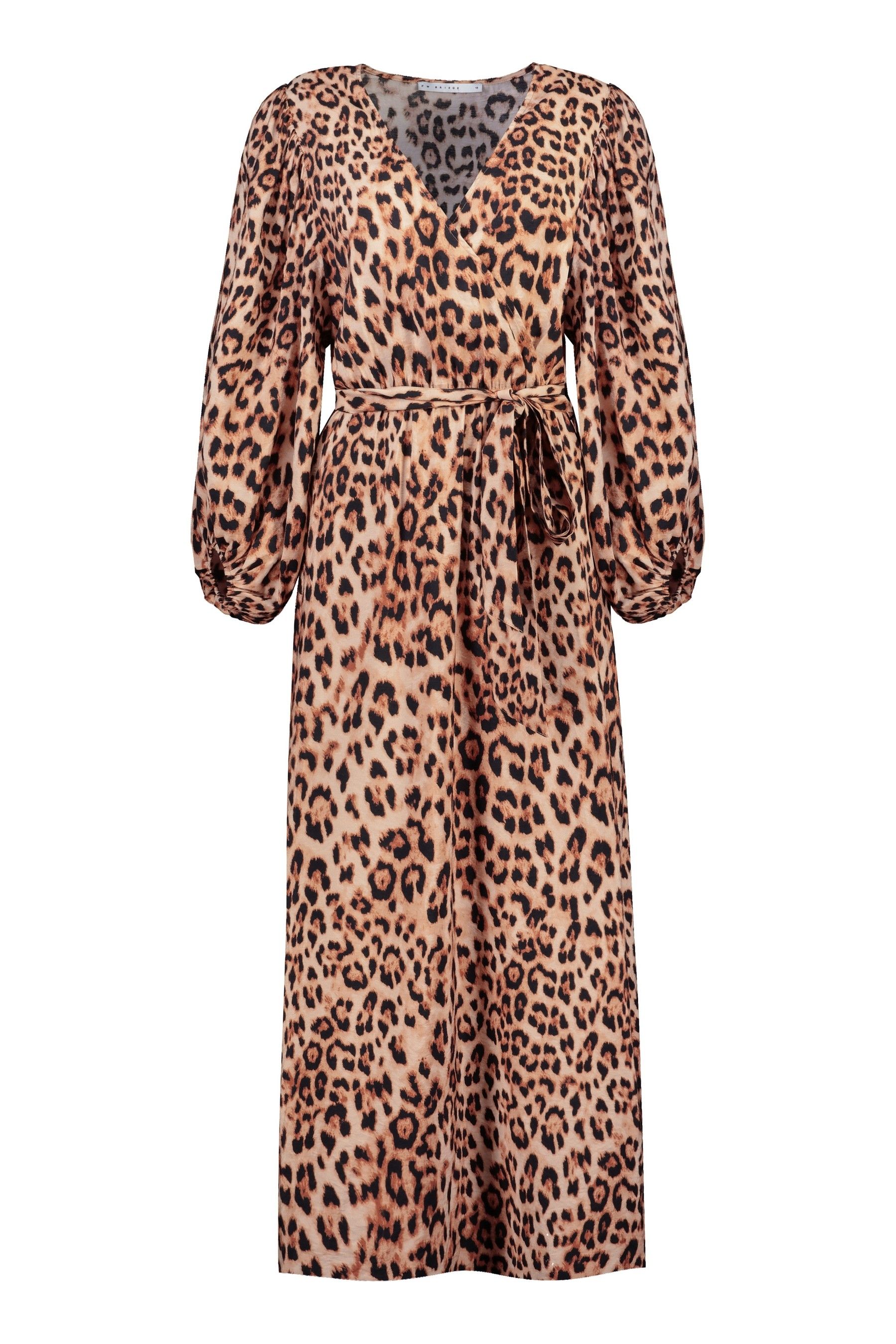 Buy F&F FW Bridge Faye Animal Puff Sleeve Midi Dress from Next Ireland