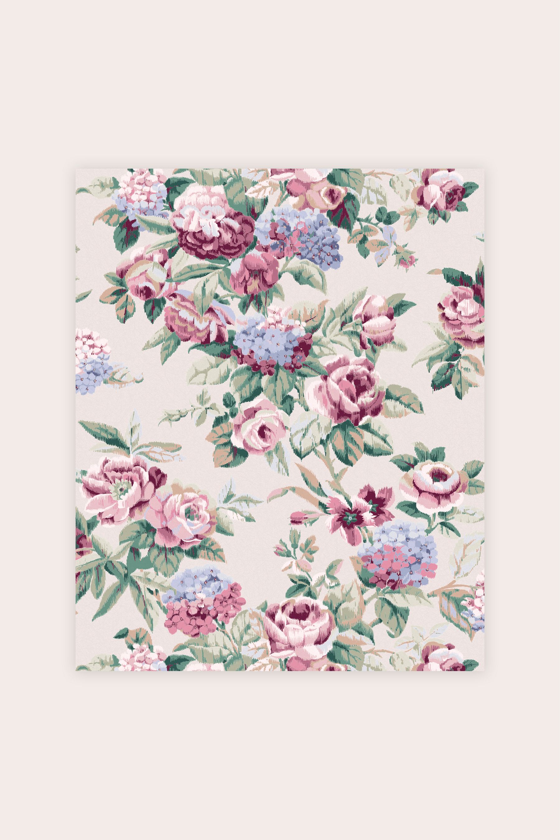 Buy Laura Ashley Brown Pembrey Wallpaper Sample Wallpaper from the Next
