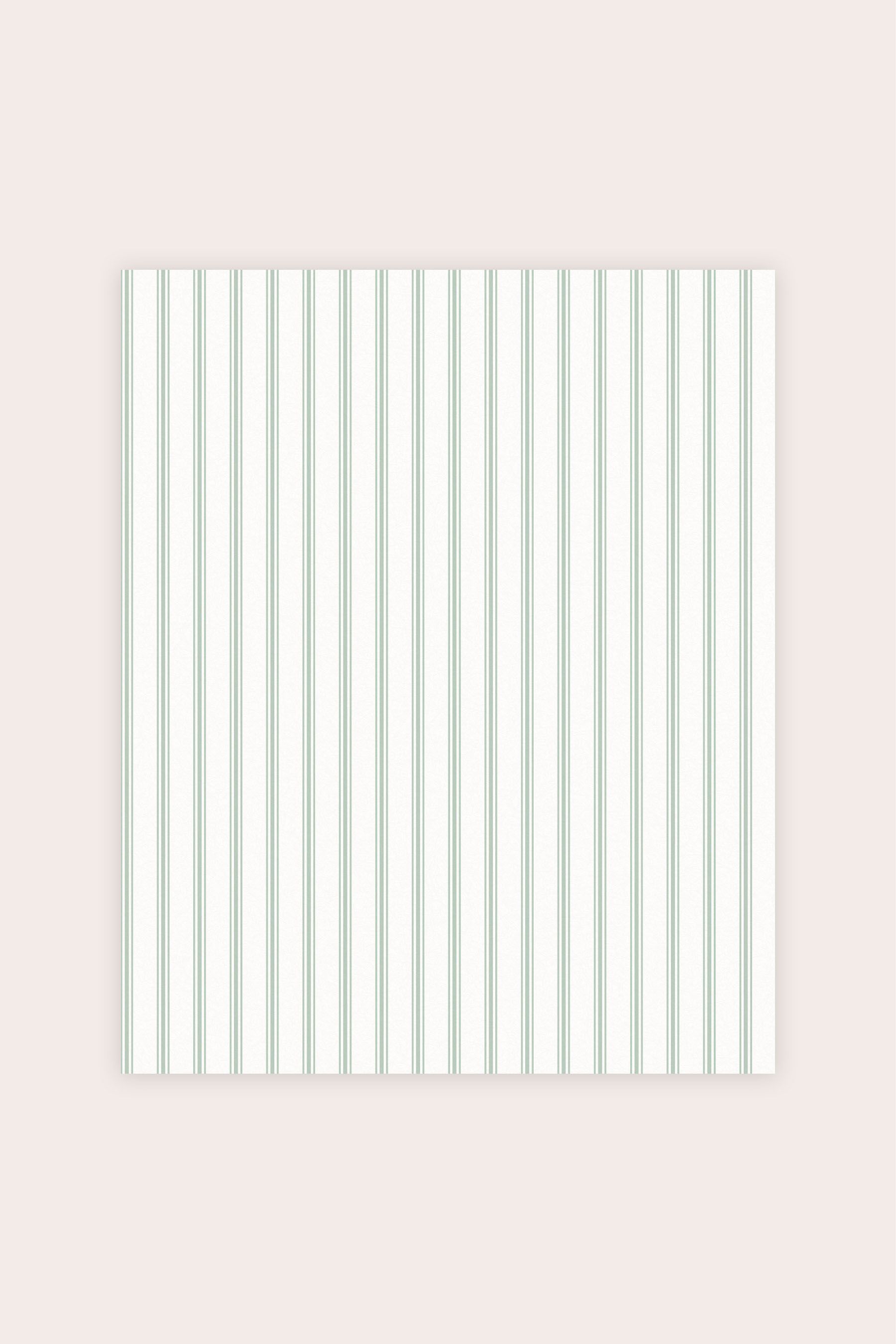 Buy Laura Ashley Sage Farnworth Stripe Wallpaper from the Next UK