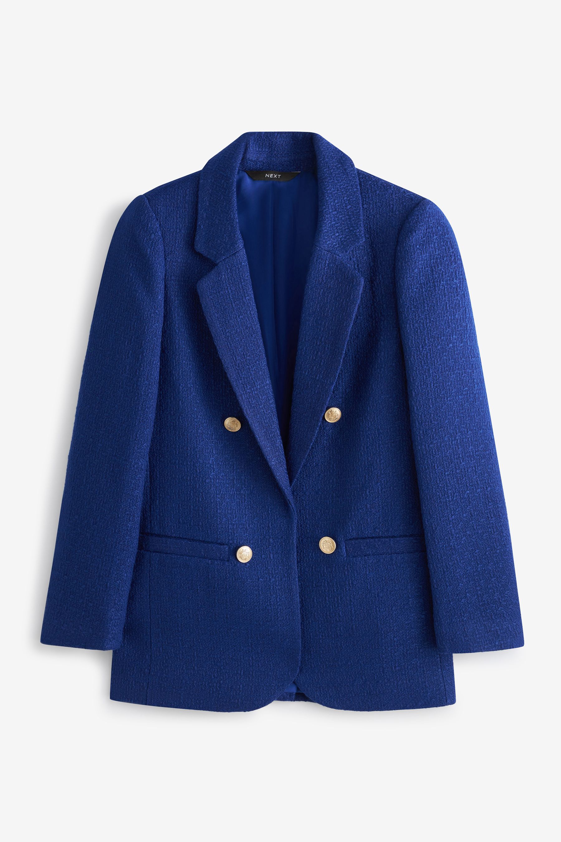 Buy Blue Bouclé Blazer Jacket from Next Ireland