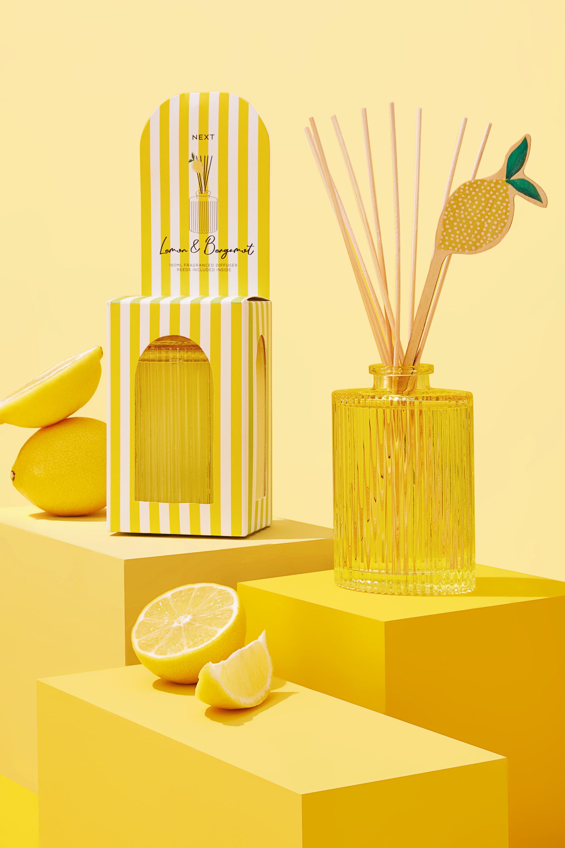 Buy Lemon & Bergamot 180ml Fragranced Reed Diffuser from the Next UK ...