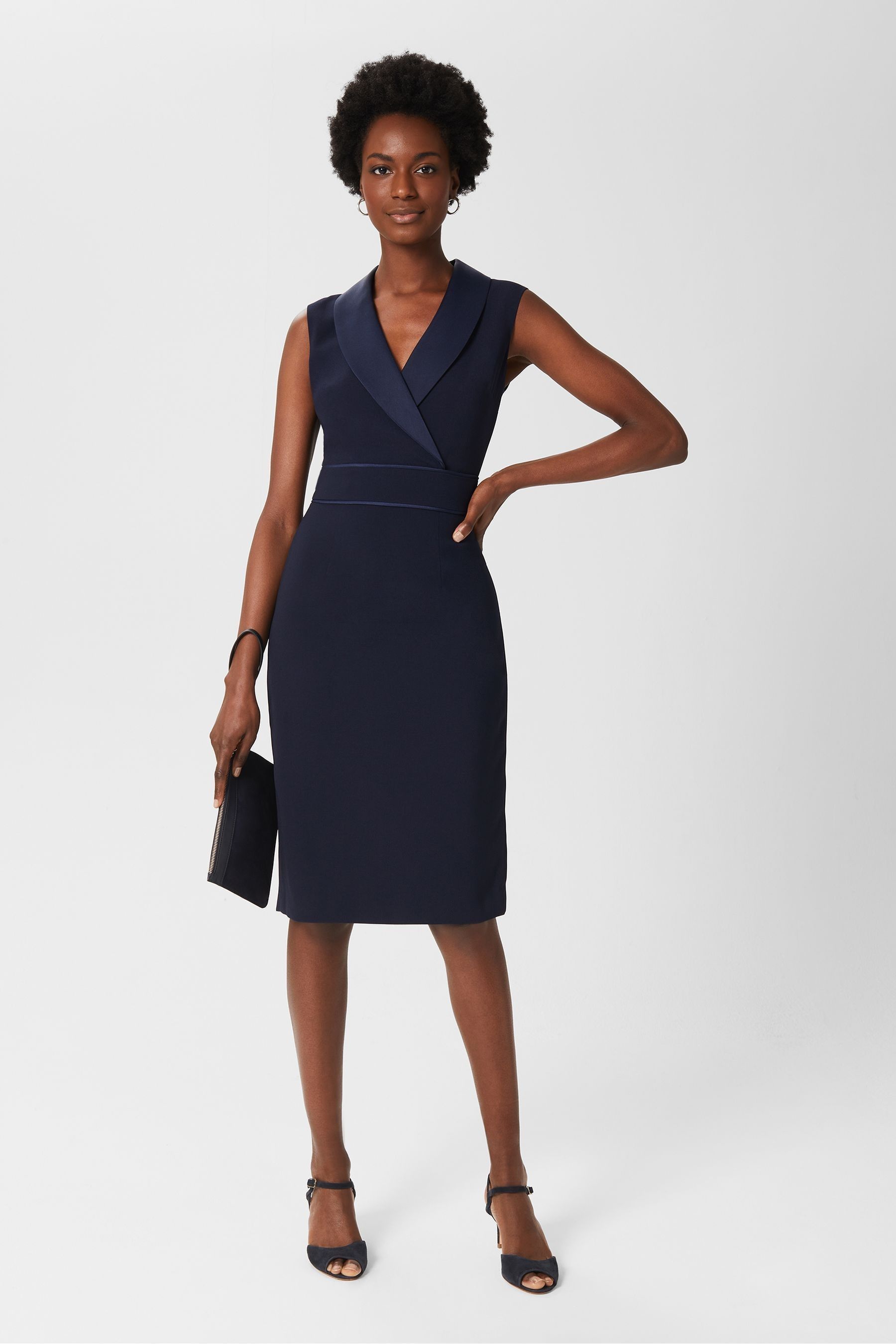 Buy Hobbs Blue Kara Tux Dress from the Next UK online shop