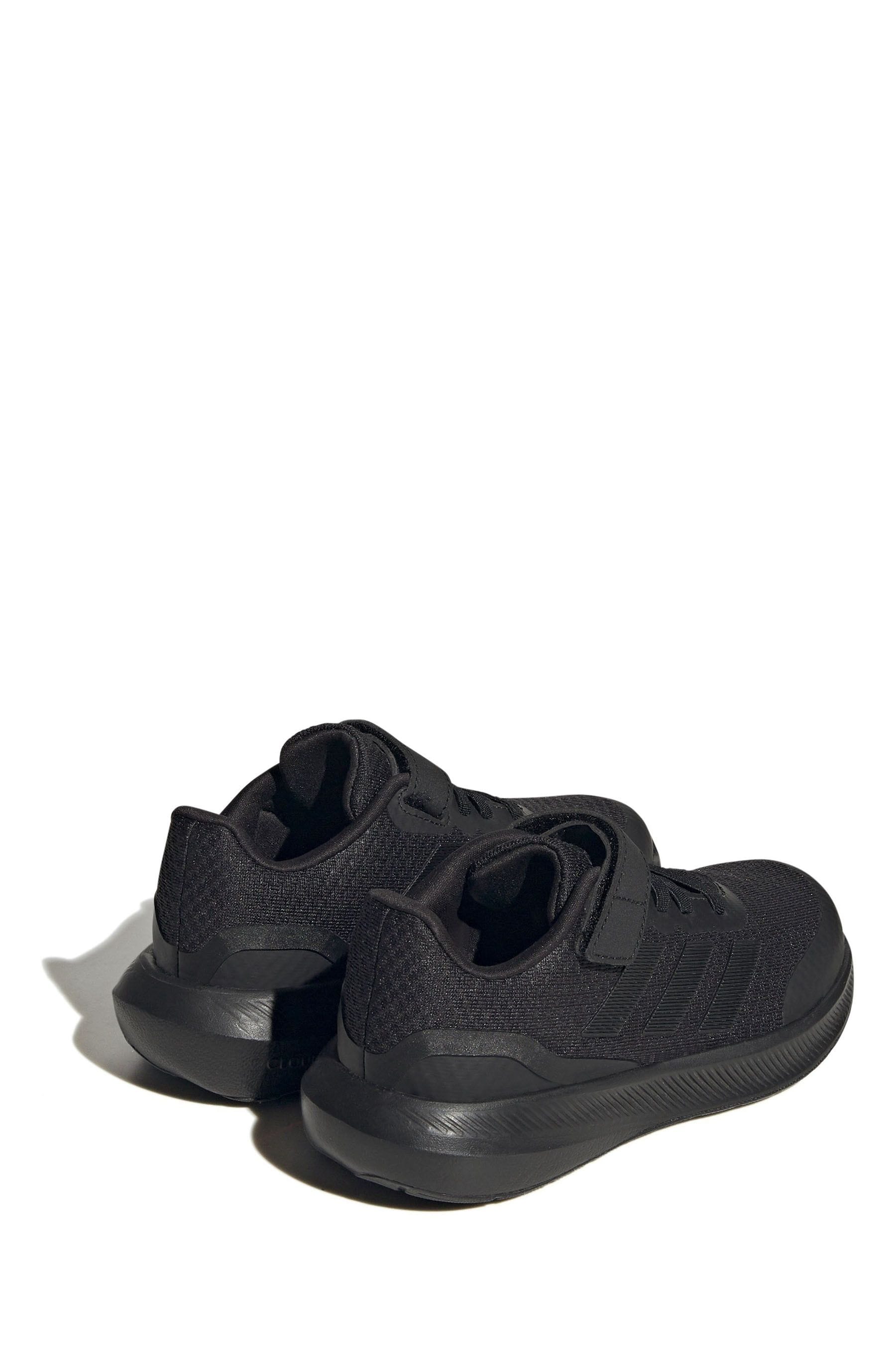 Buy adidas Black Sportswear Kids Runfalcon 3.0 Elastic Lace Top Strap ...