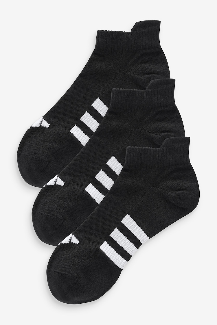 adidas Dark Black Performance Light Low Socks 3 Pack - Image 1 of 1