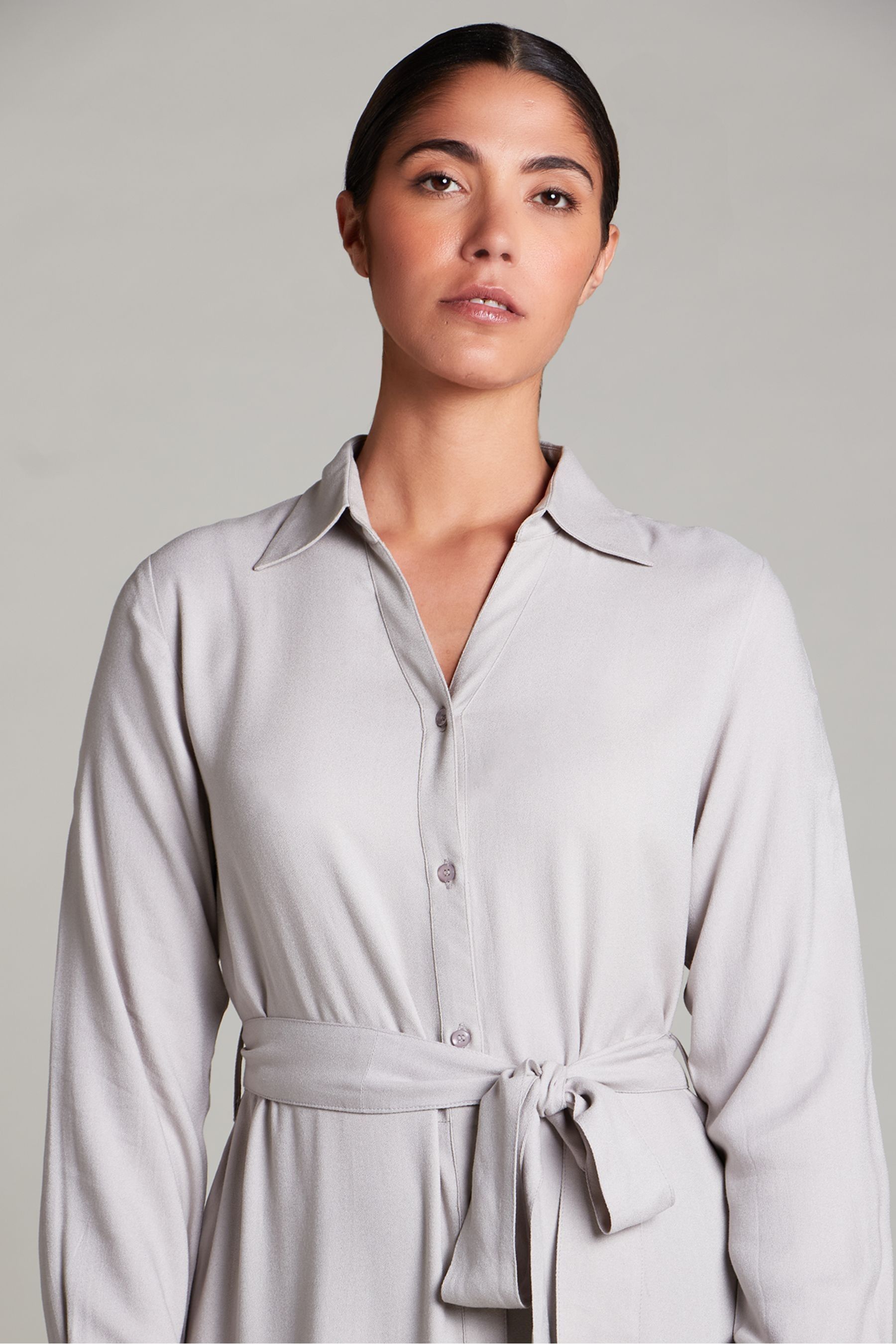 Buy Aab Grey Long Shirt Dress from the Next UK online shop