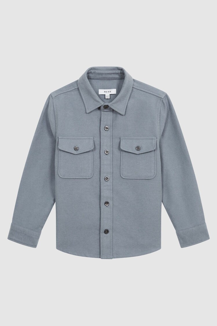 Azul - Sobrecamisa con dos bolsillos Tampa de Reiss - Imagen 1 de 1