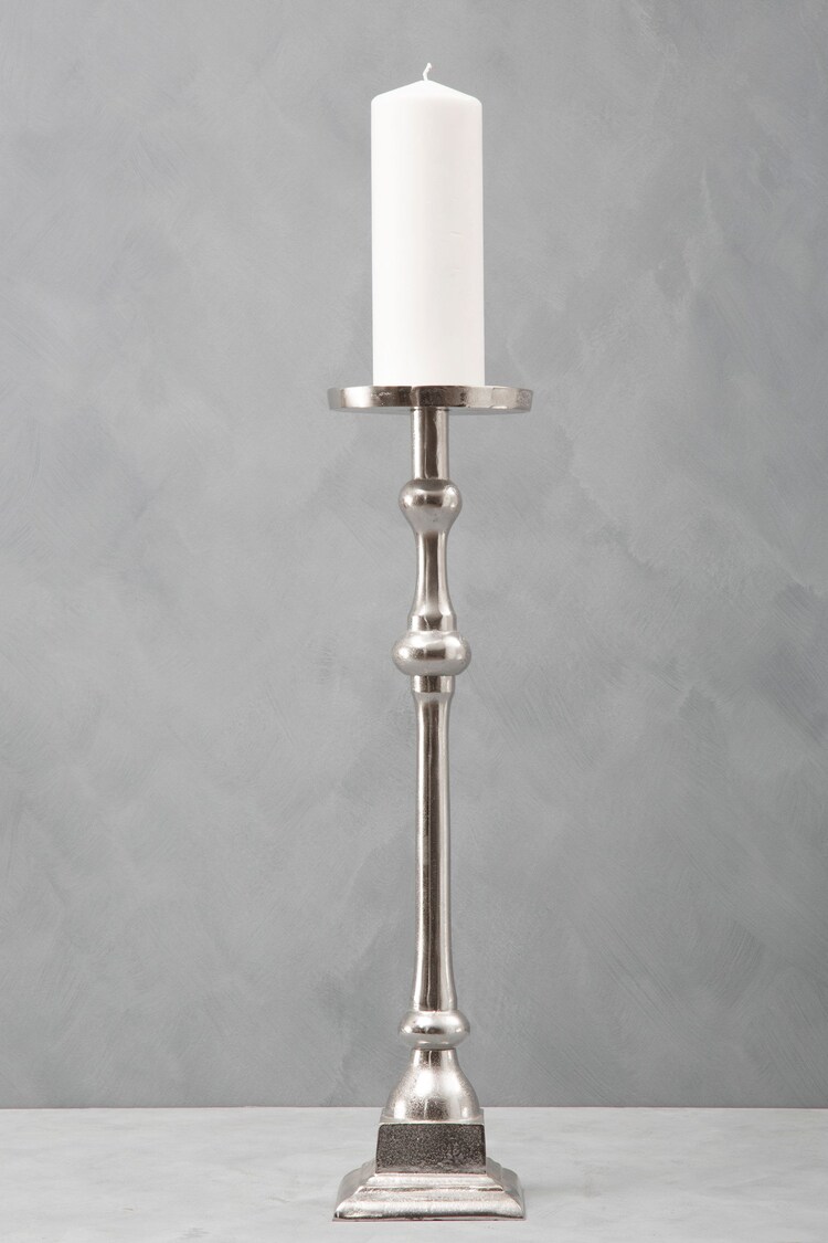 Fifty Five South Blue Large Pillar Candle Holder - Image 1 of 1