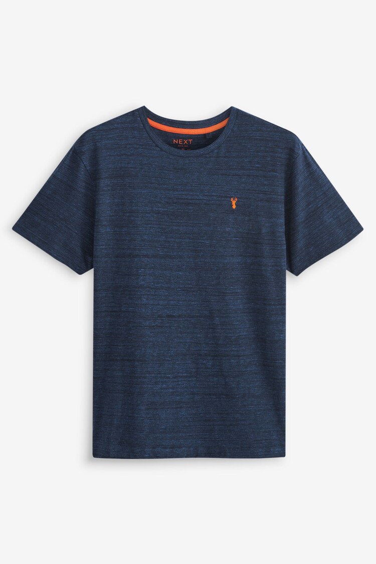 Navy Blue Single Stag Marl T-Shirt - Image 1 of 1