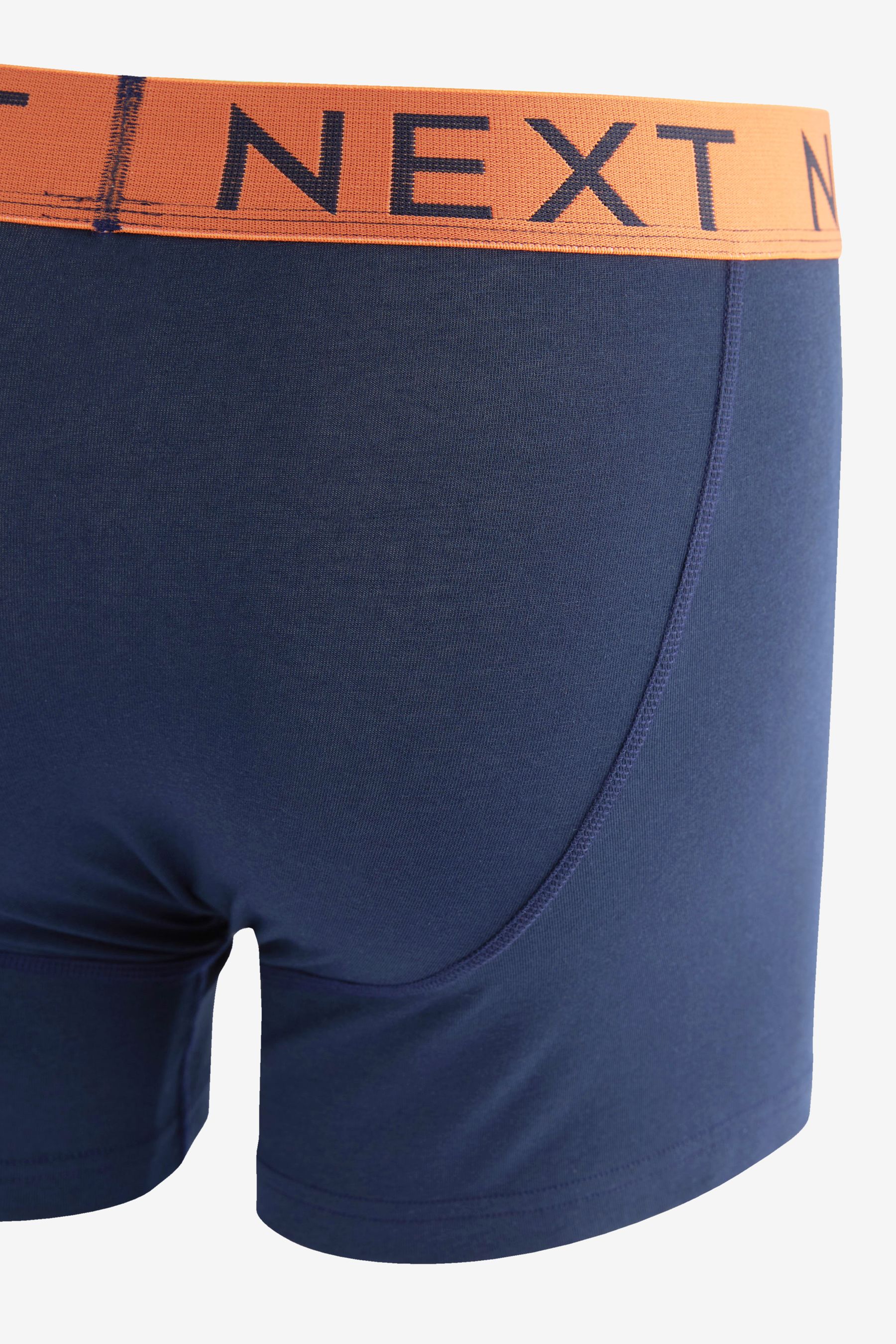 Buy Navy Bright Waistband 8 pack AFront Boxers from Next Ireland