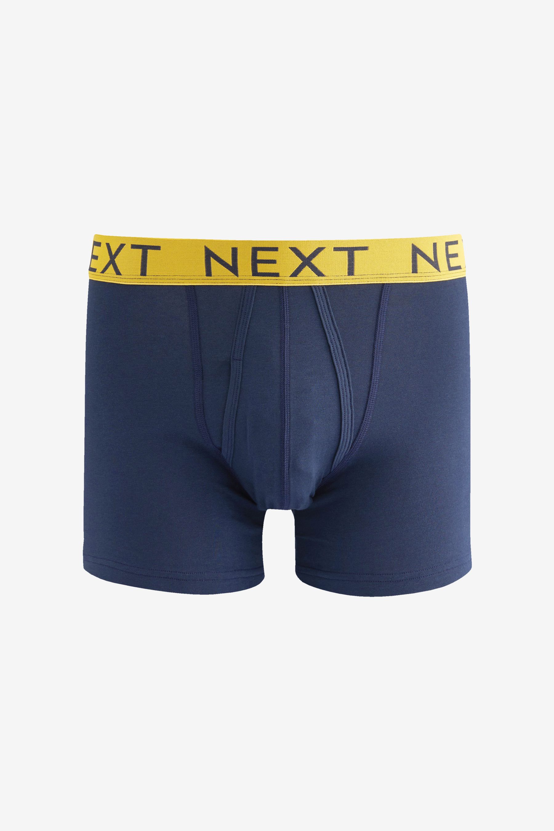 Buy Navy Bright Waistband 8 pack AFront Boxers from Next Ireland