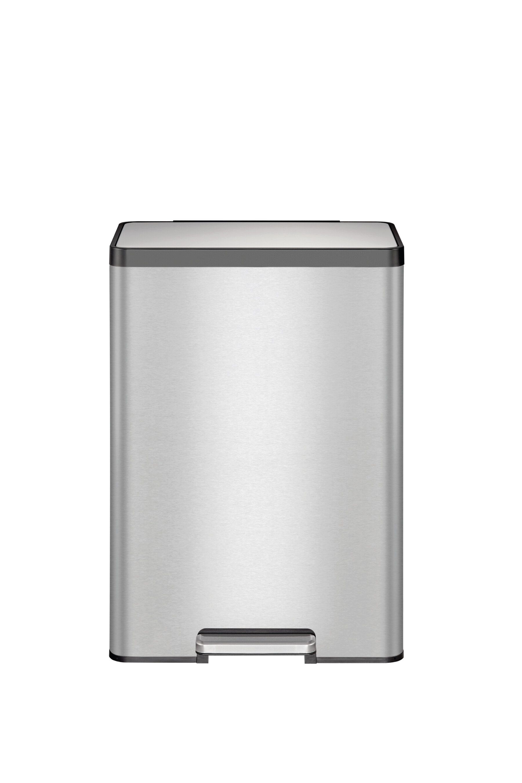 Buy EKO Silver Stainless Steel Recycling 20+20 Litres Bin from the Next