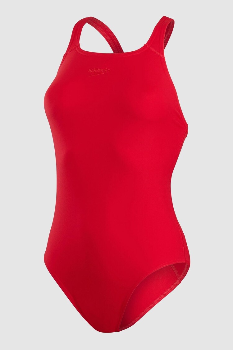 Speedo Red Endurance+ Medalist Swimsuit - Image 1 of 1
