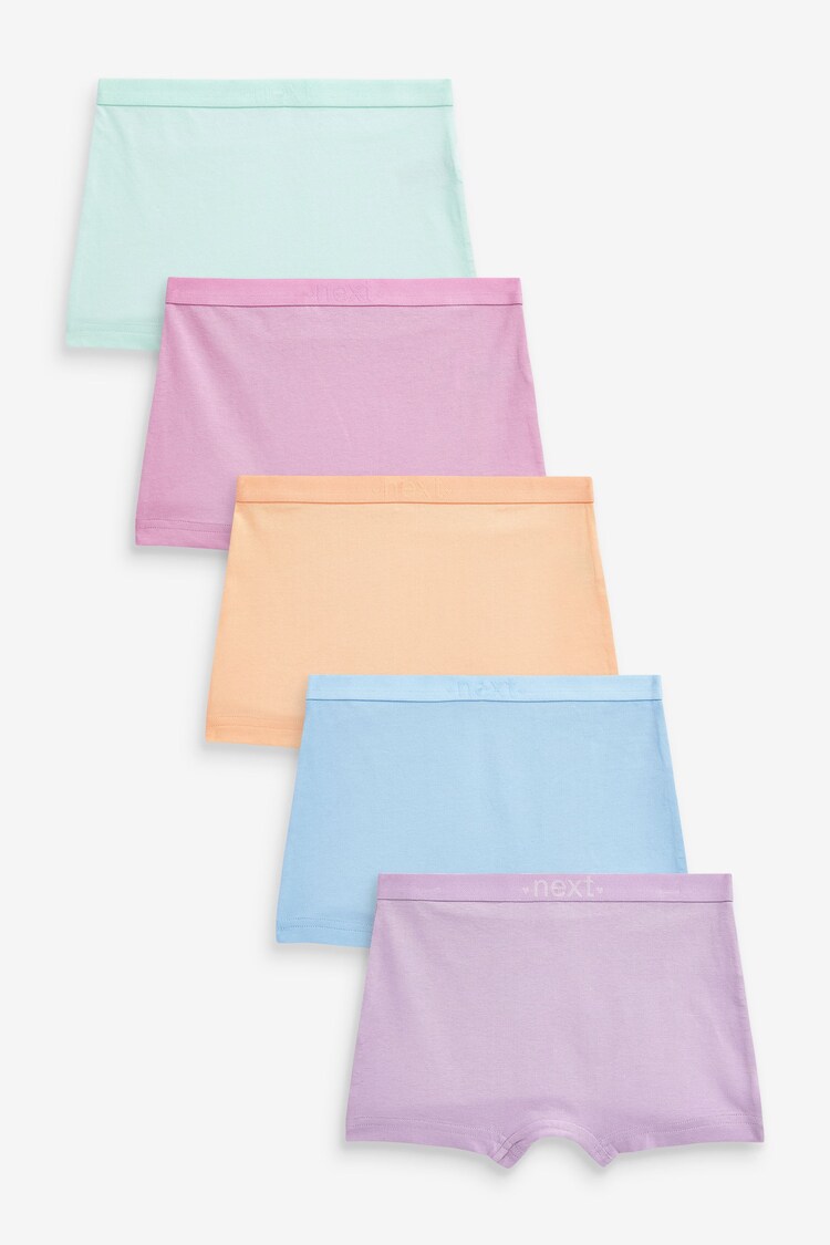 Multi Pastel Shorts 5 Pack (2-16yrs) - Image 1 of 1
