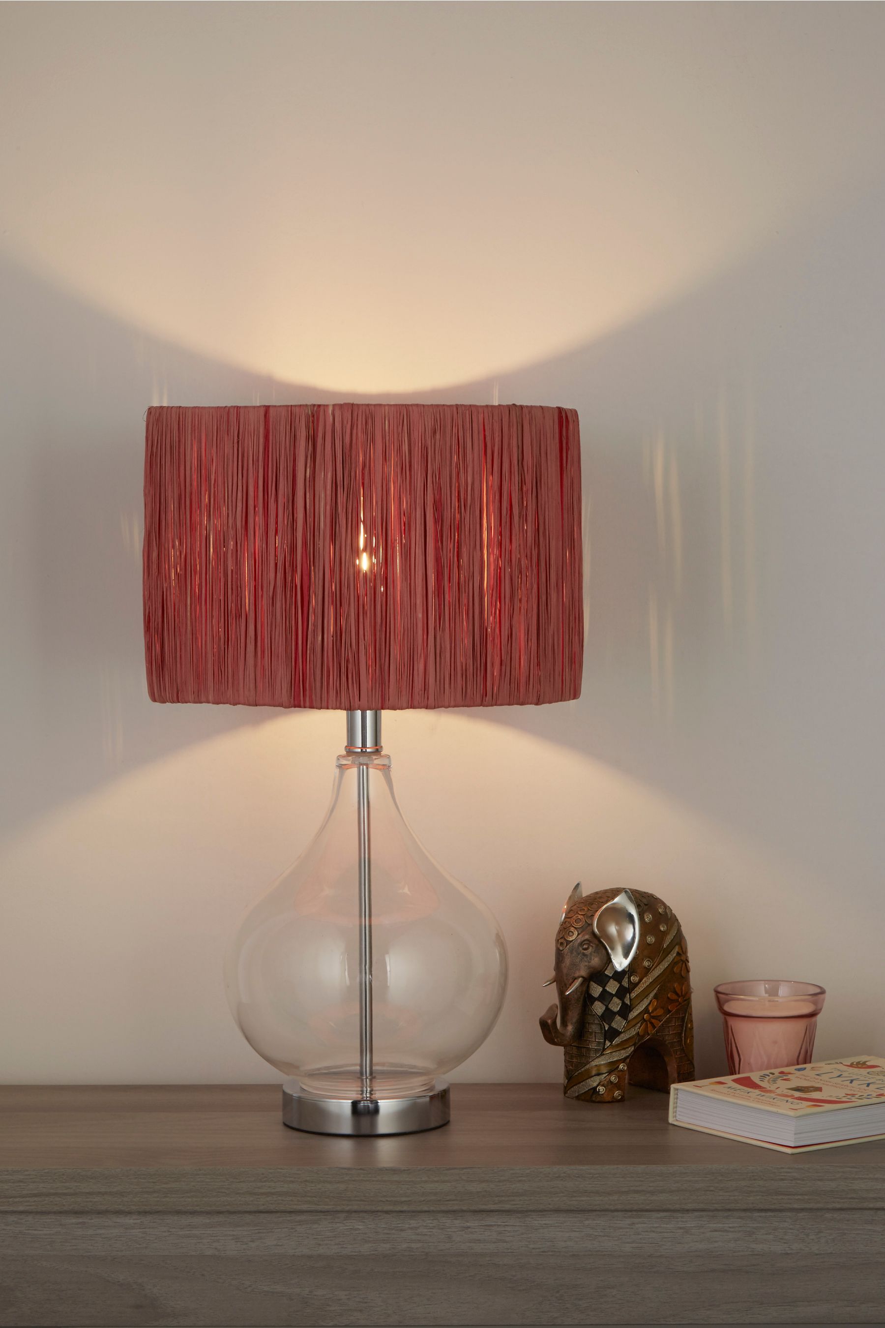 Buy Searchlight Chrome Gene Glass Lamp Base from the Next UK online shop