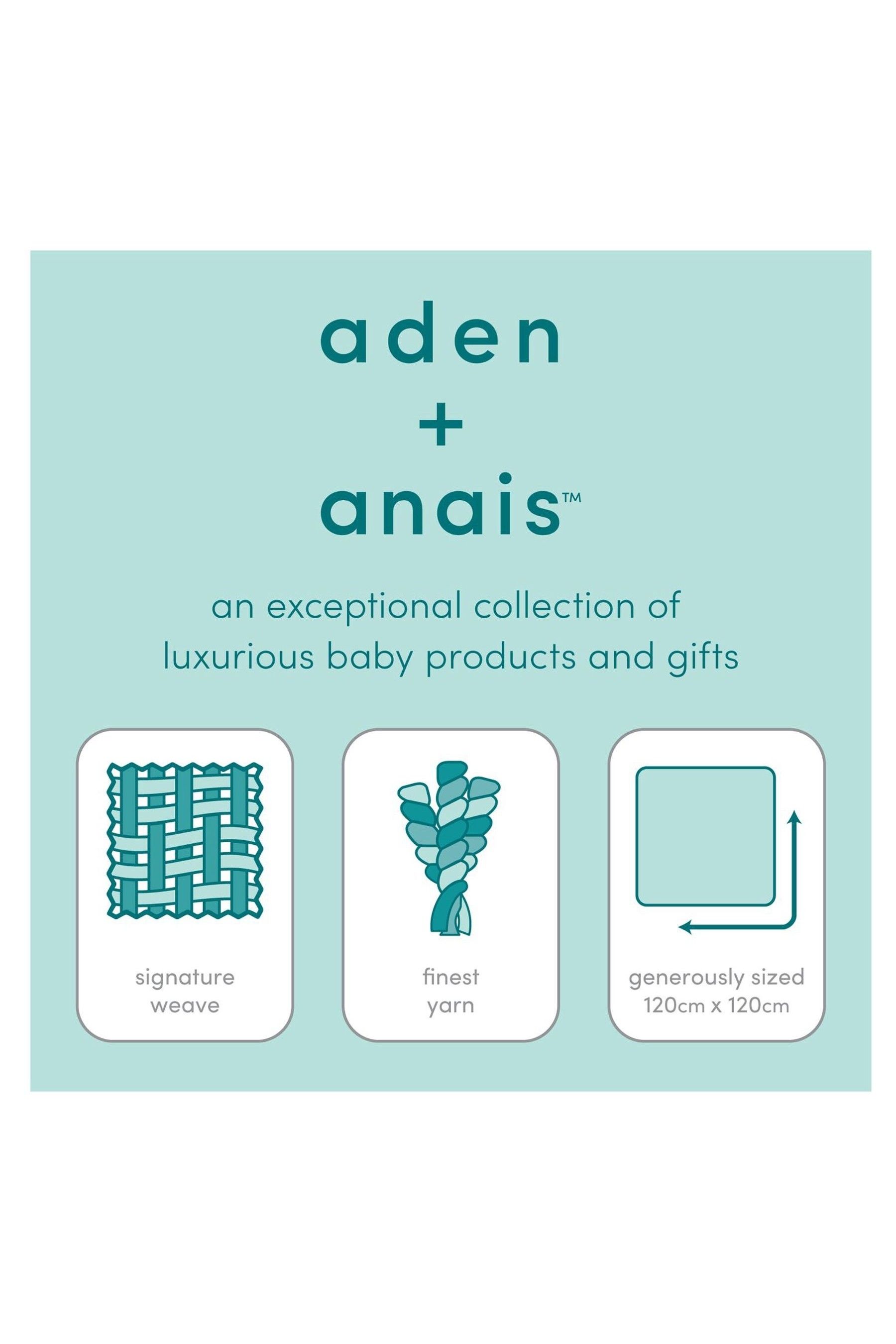 Buy aden + anais jungle jam Large Cotton Muslin Blankets 4 Pack from