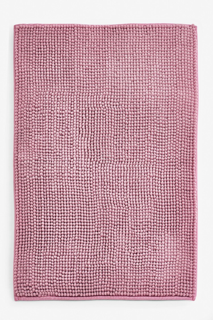 Dusky Pink Bobble X-Large Bath Mat - Image 1 of 1