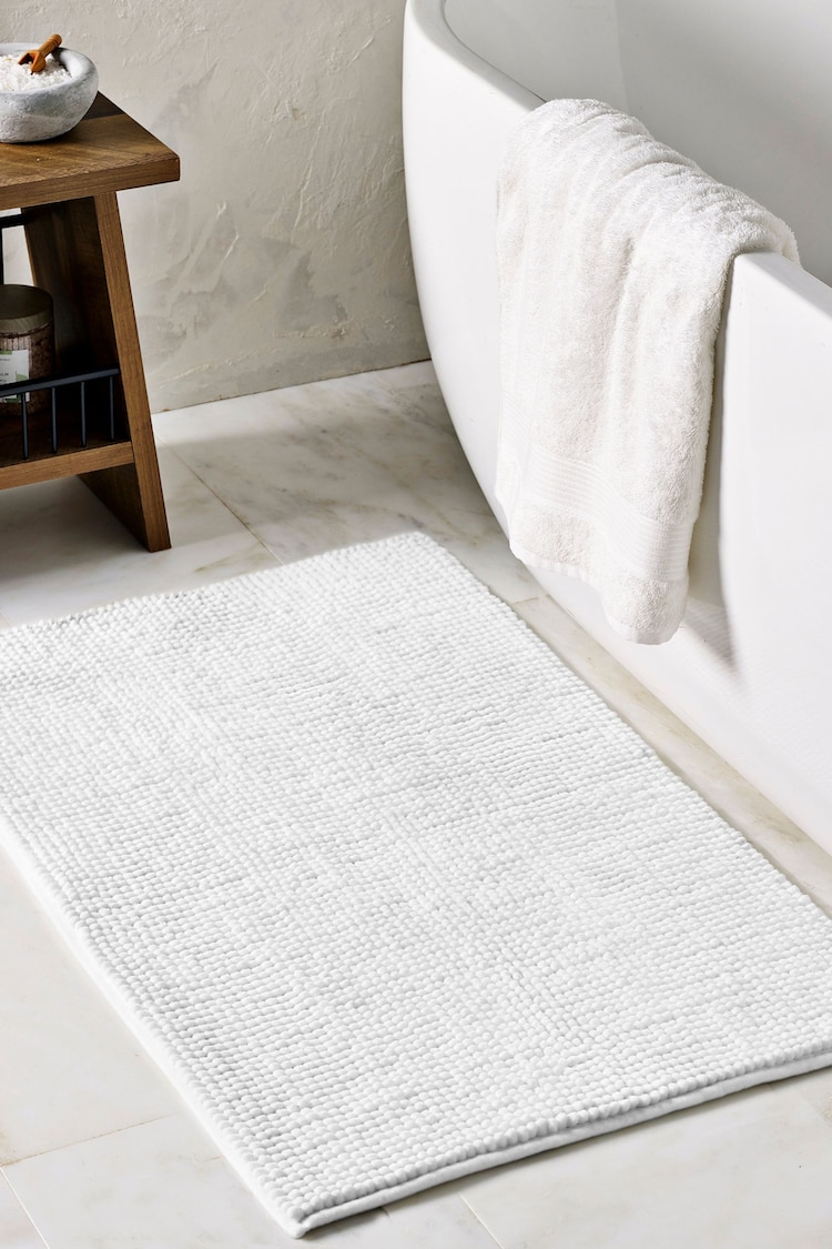 White Bobble X-Large Bath Mat - Image 1 of 1