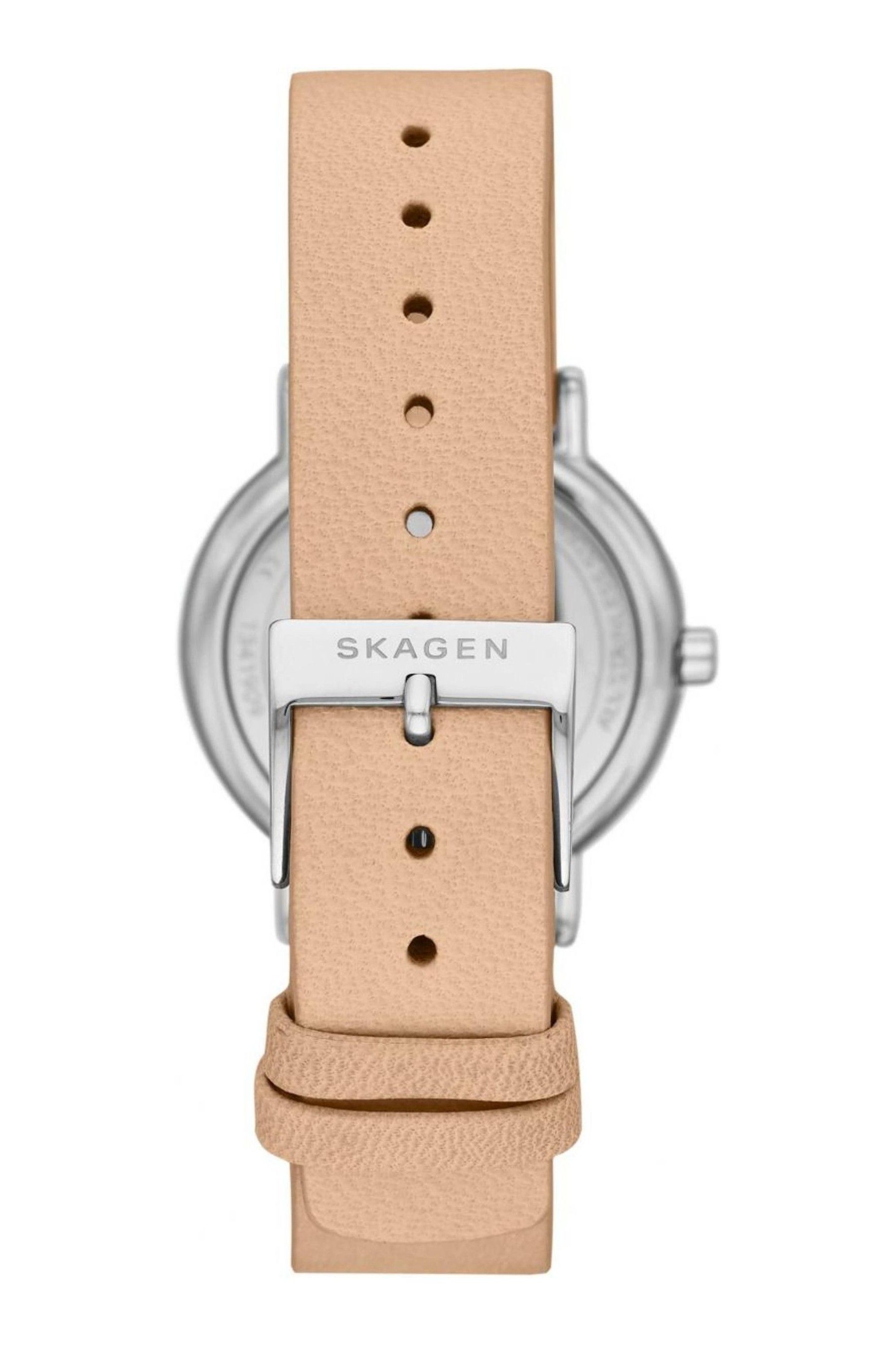 Buy Skagen Ladies Signatur White Leather Watch from the Next UK online shop