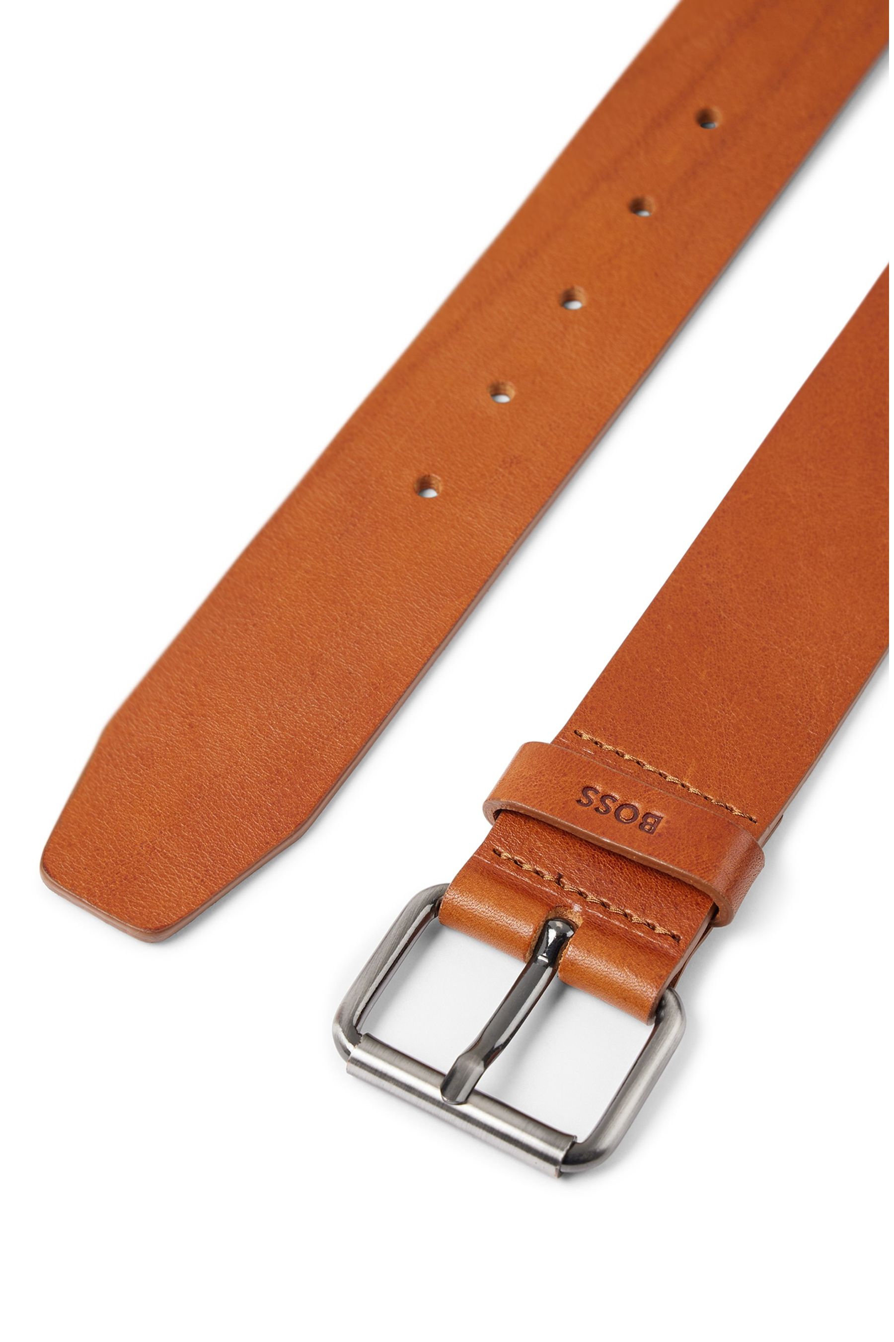 Buy BOSS Brown Leather Belt from the Next UK online shop