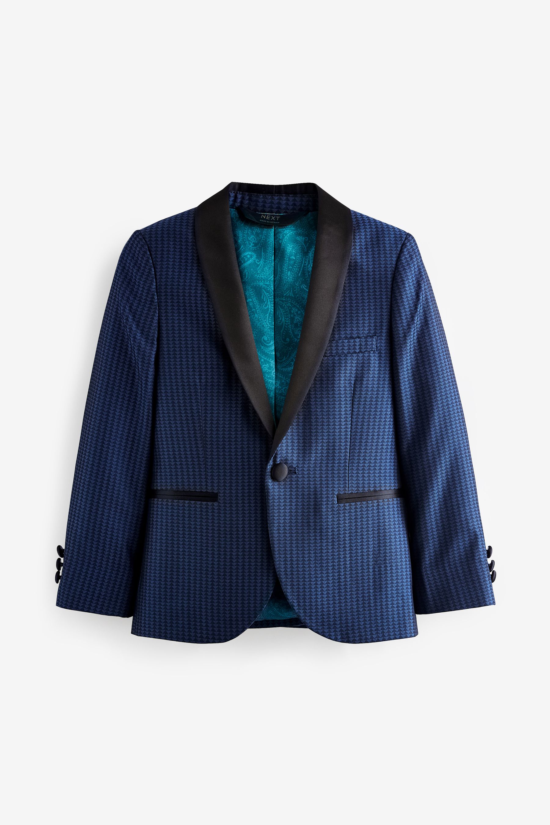 Buy Blue Jacquard Jacket (3-16yrs) from Next Luxembourg