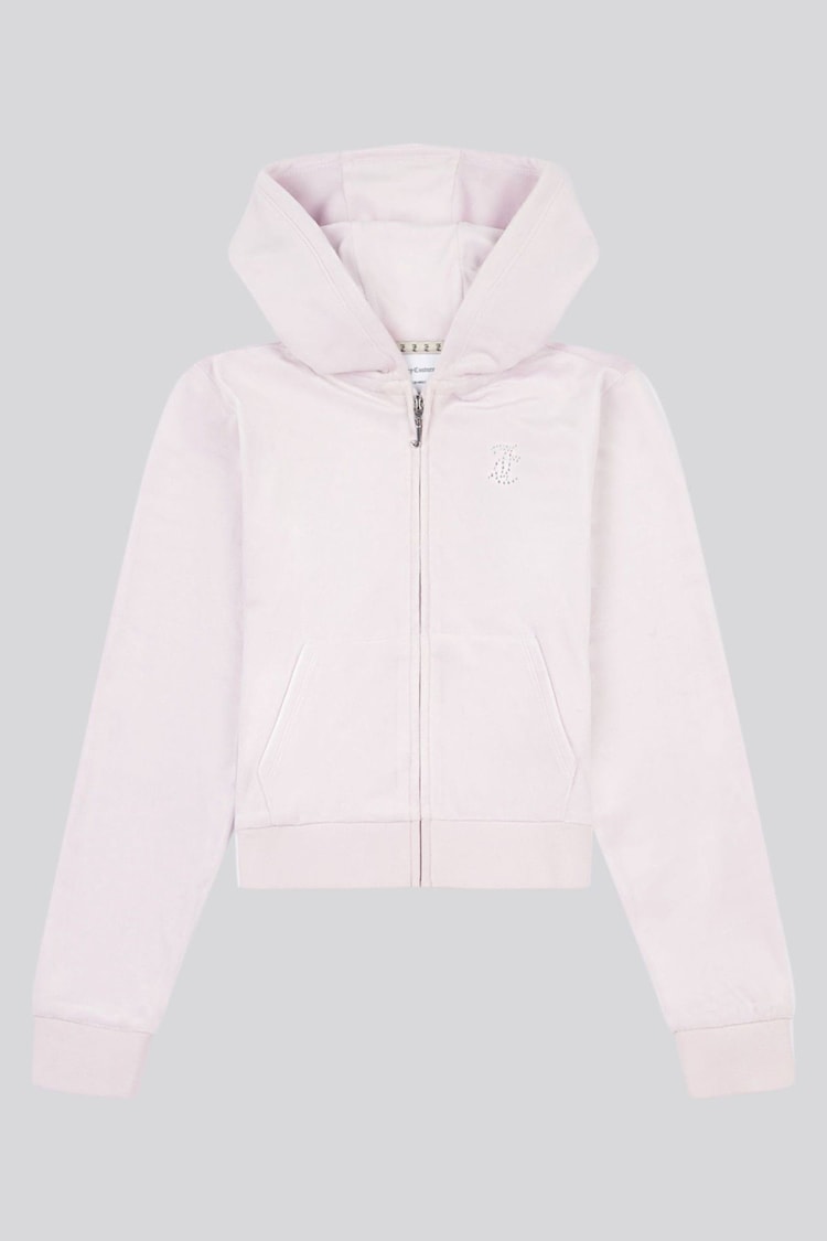 Morado oscuro - Sudadera con capucha, cremallera y strass de Juicy Couture - Imagen 1 de 1