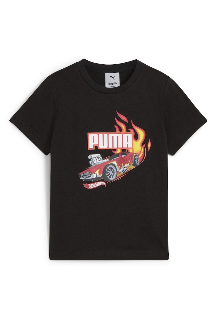 Puma Black Kids Boys Hot Wheels Graphic T-Shirt - Image 1 of 1