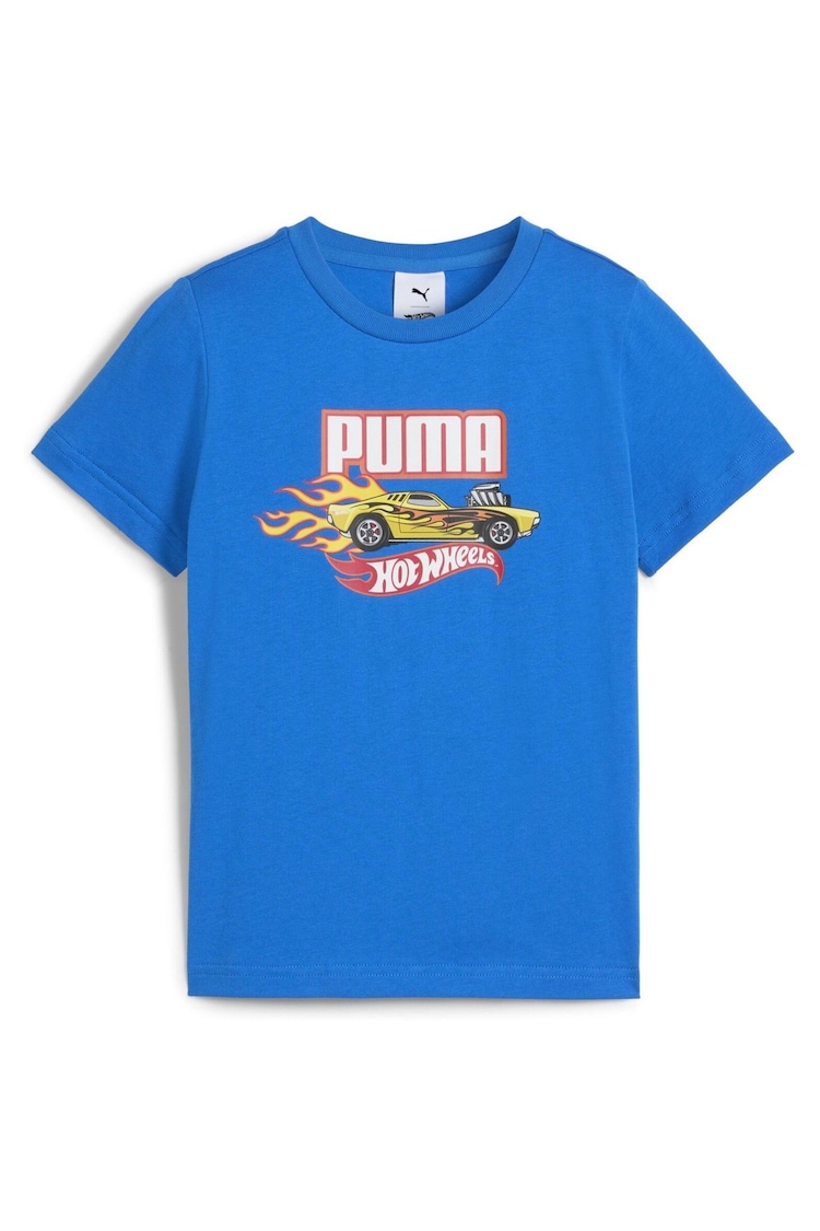 Puma Blue Kids Boys Hot Wheels Graphic T-Shirt - Image 1 of 1