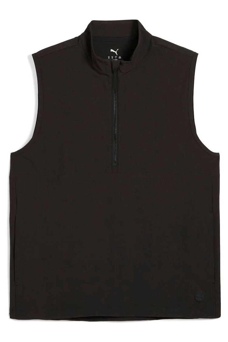 Puma Black Mens Ripguard Golf Vest Windbreaker Jacket - Image 1 of 1