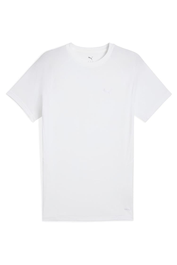 Puma White Mens EVOSTRIPE T-Shirt - Image 1 of 1