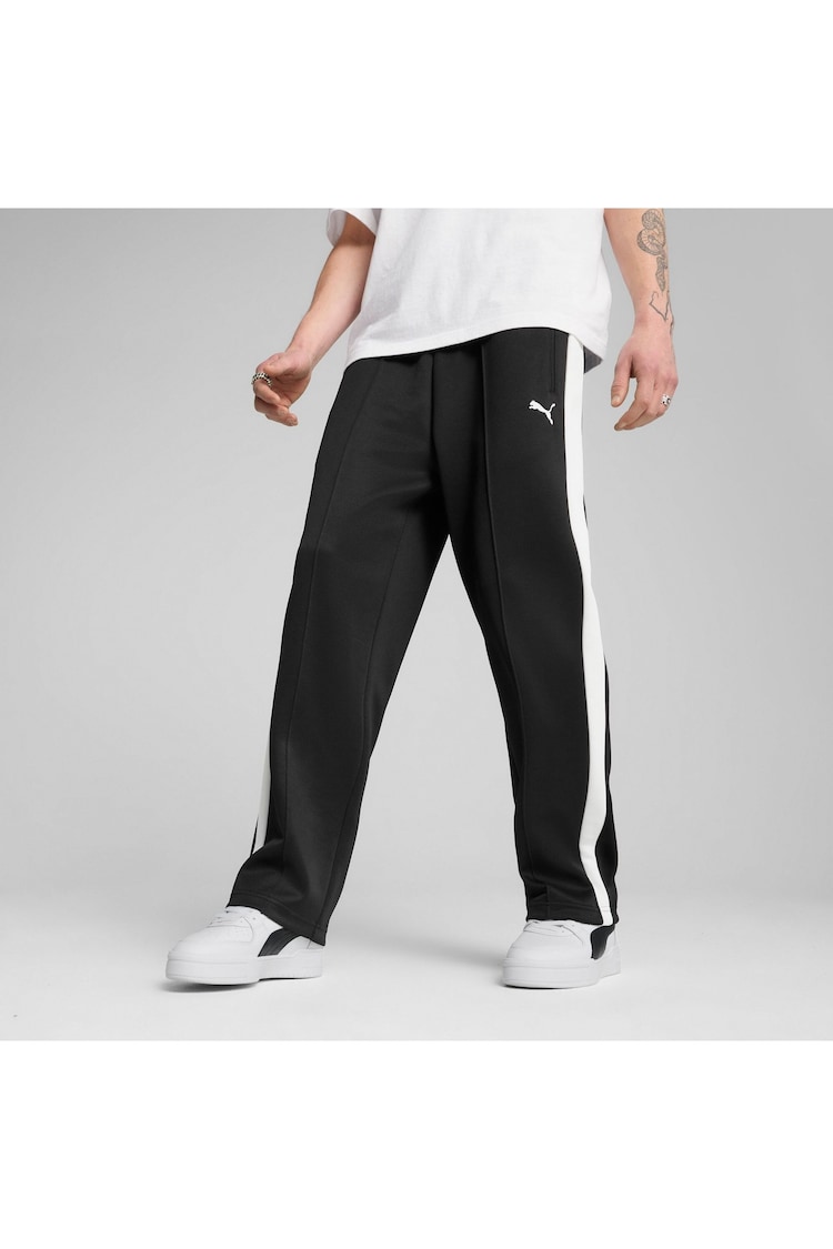 Puma Black Mens T7 Always On Relaxed Track Joggers - Image 1 of 1