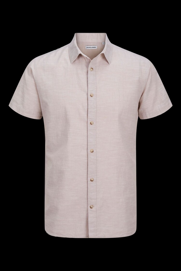 JACK & JONES Nude Short Sleeve Summer Shirt - Image 1 of 1