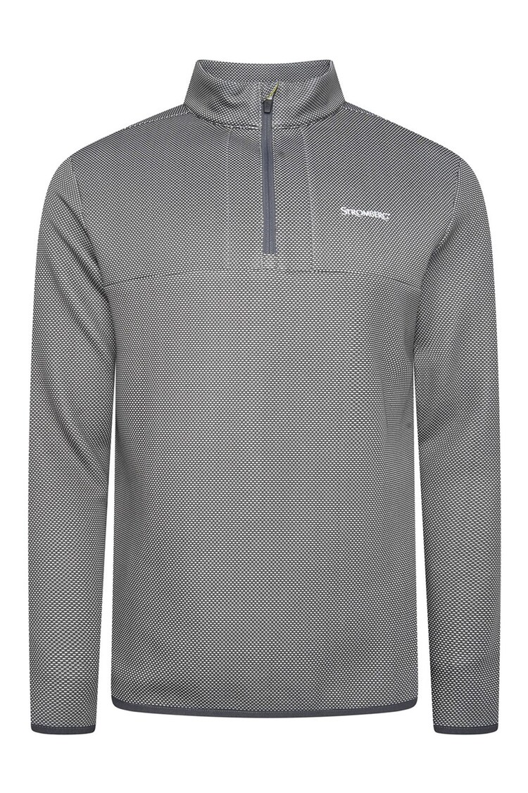 Stromberg Mens Grey Meltham Half Zip Golf Mid Layer Sweat Top - Image 1 of 1