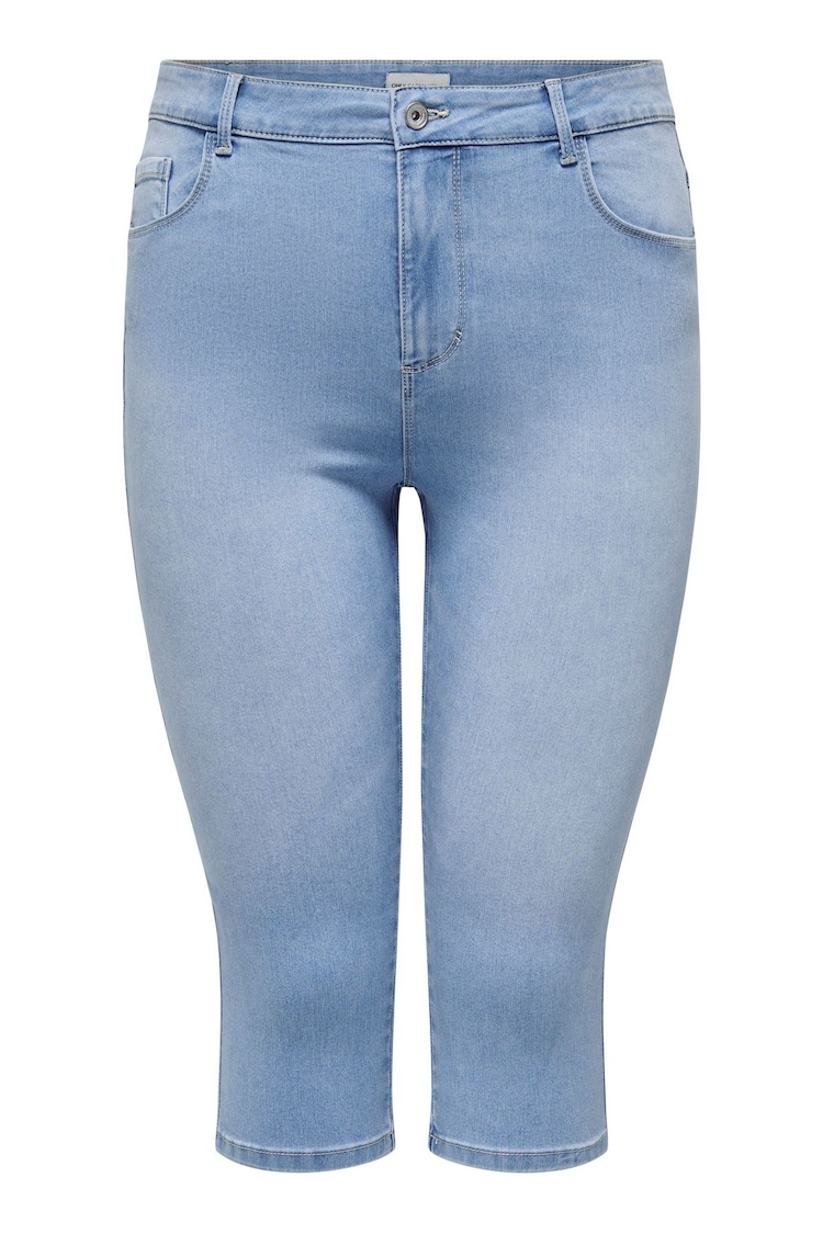 ONLY Curve Blue Denim Capri Jeans - Image 1 of 1